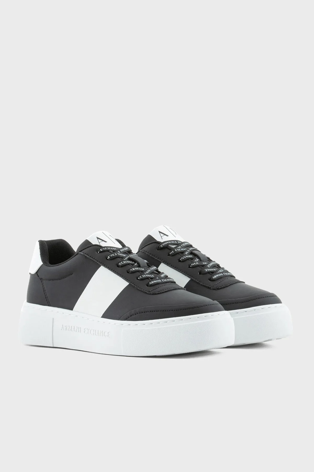 Armani Exchange Sneaker Bayan Ayakkabı XDX134 XV726 S277 SİYAH-BEYAZ - 8