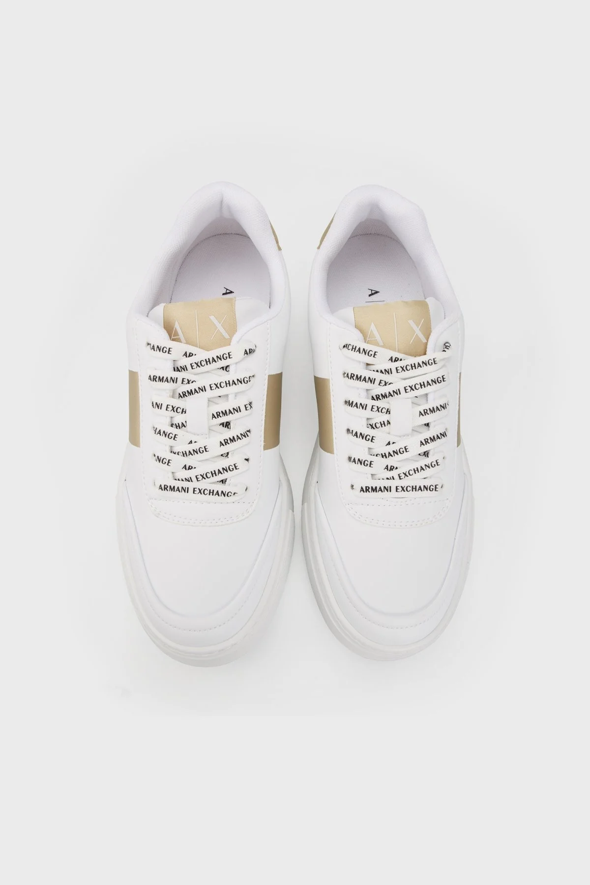 Armani Exchange Sneaker Bayan Ayakkabı XDX134 XV726 T782 BEYAZ-GOLD - 5