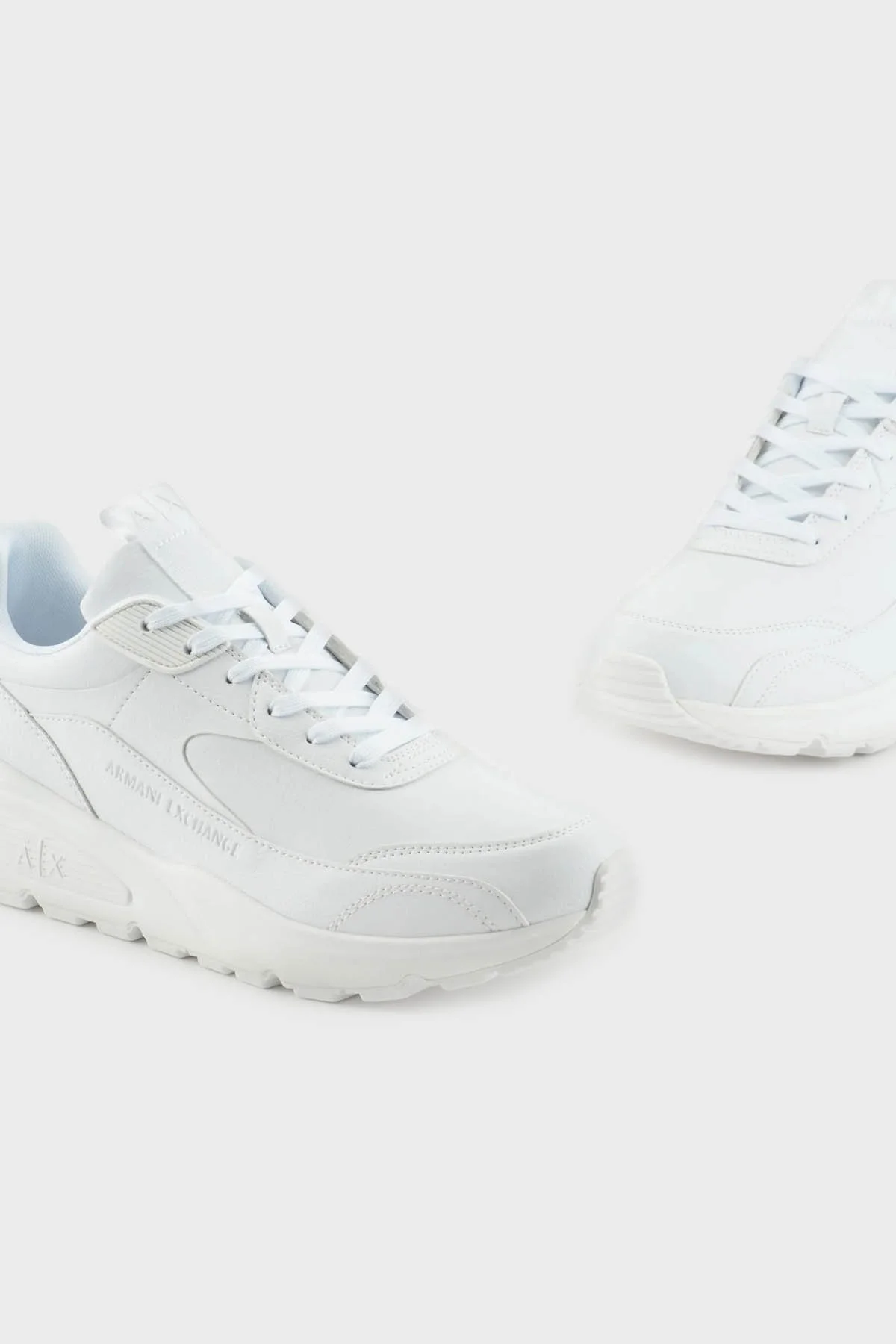 Armani Exchange Sneaker Erkek Ayakkabı XUX121 XV768 01015 BEYAZ - 5