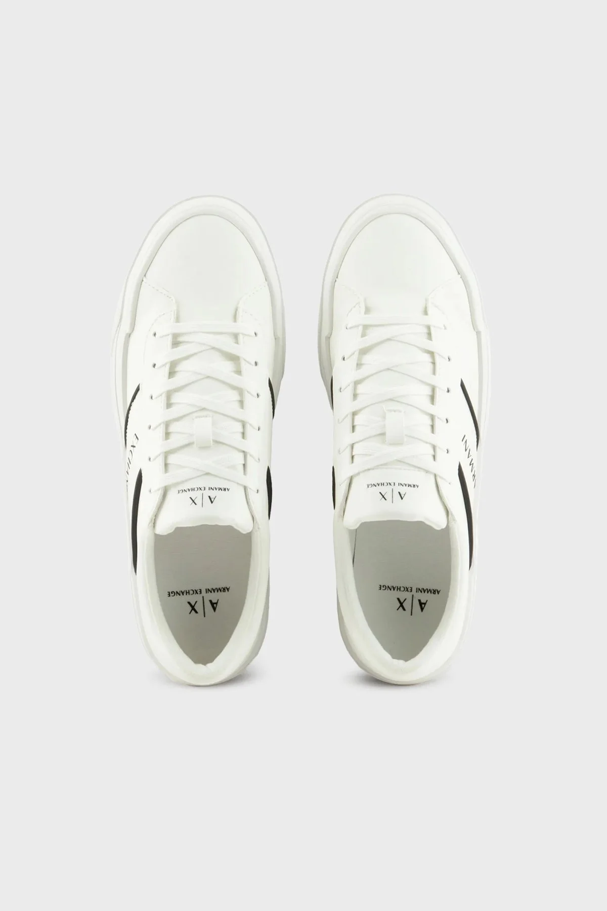 Armani Exchange Sneaker Erkek Ayakkabı XUX165 XV758 K488 BEYAZ-SİYAH - 3