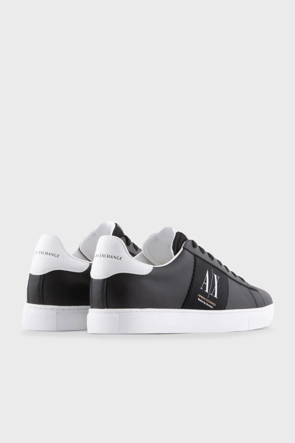 Armani Exchange Sneaker Erkek Ayakkabı XUX173 XV666 S589 SİYAH-BEYAZ - 3