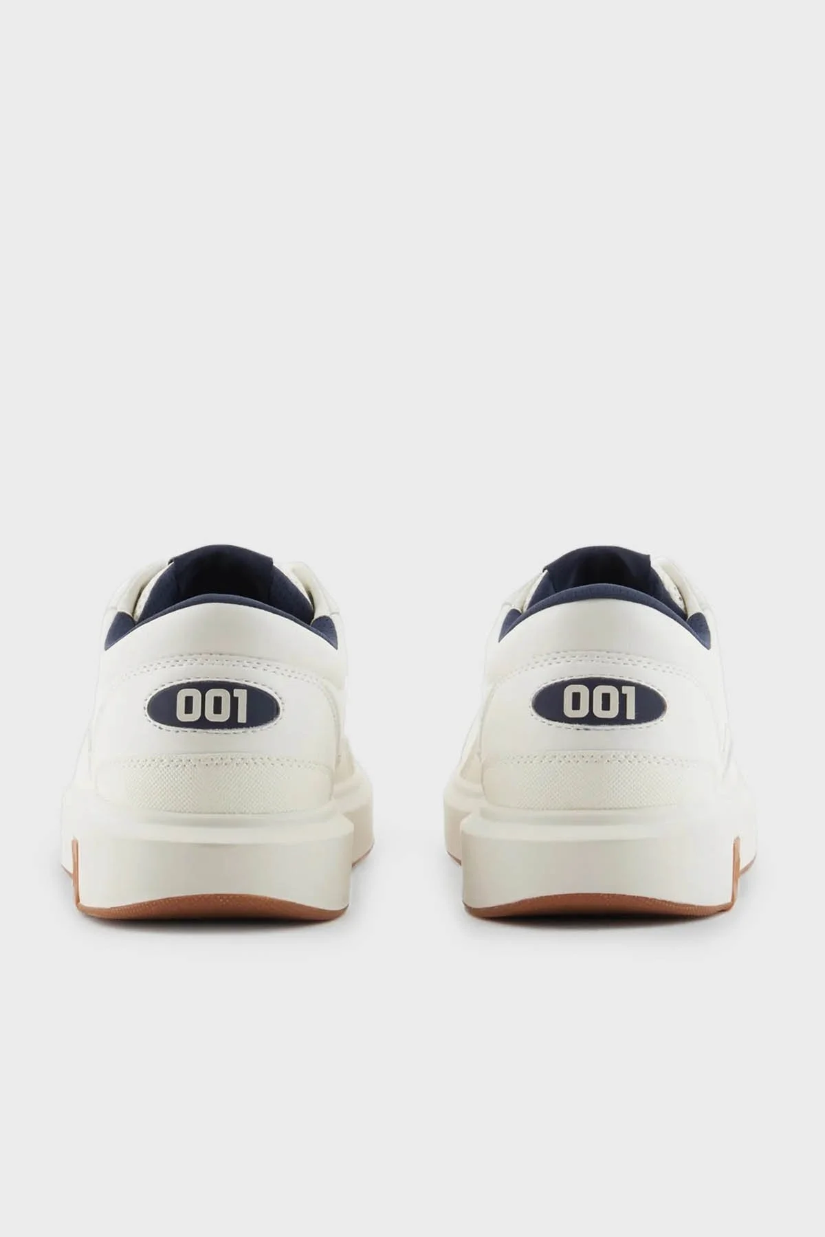 Armani Exchange Sneaker Erkek Ayakkabı XUX193 XV792 N481 BEYAZ-LACİVERT - 4