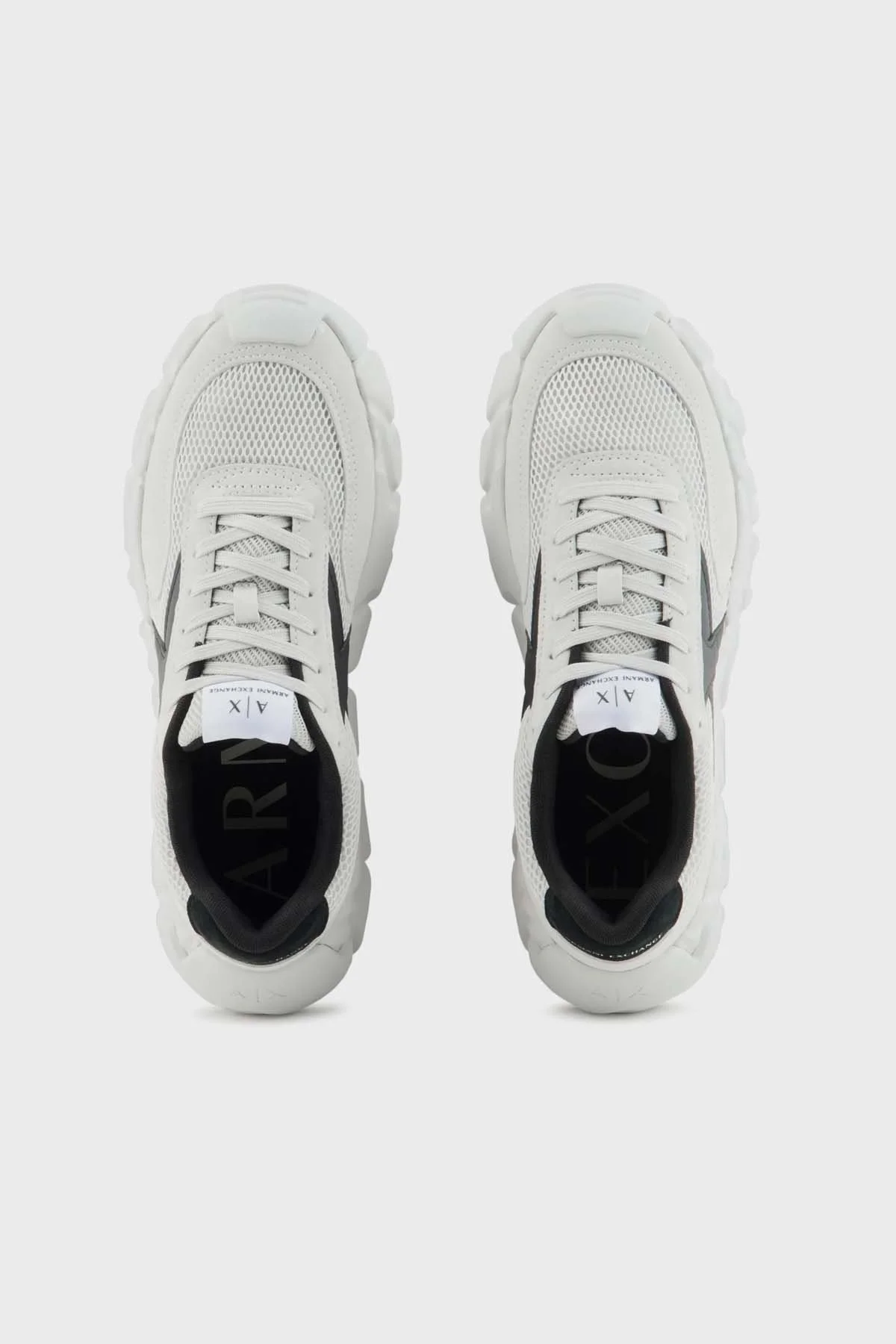 Armani Exchange Sneaker Erkek Ayakkabı XUX211 XV816 D611 BEYAZ-SİYAH - 3
