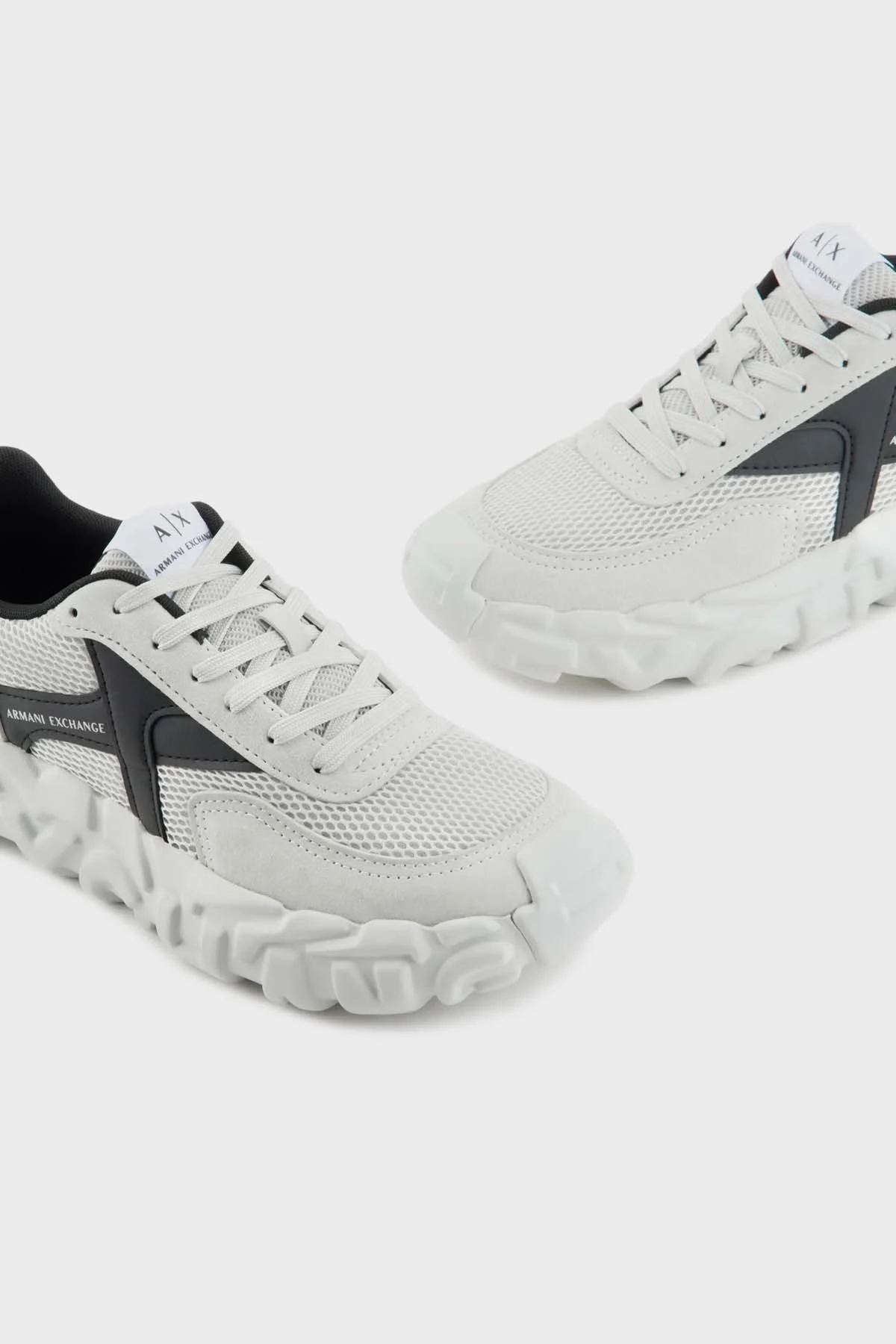 Armani Exchange Sneaker Erkek Ayakkabı XUX211 XV816 D611 BEYAZ-SİYAH - 5