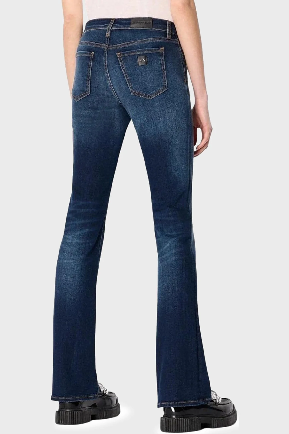 Armani Exchange Streç Pamuklu İspanyol Paça Slim Fit Jeans Bayan Kot Pantolon 3RYJ65 Y4NYZ 1500 LACİVERT - 3