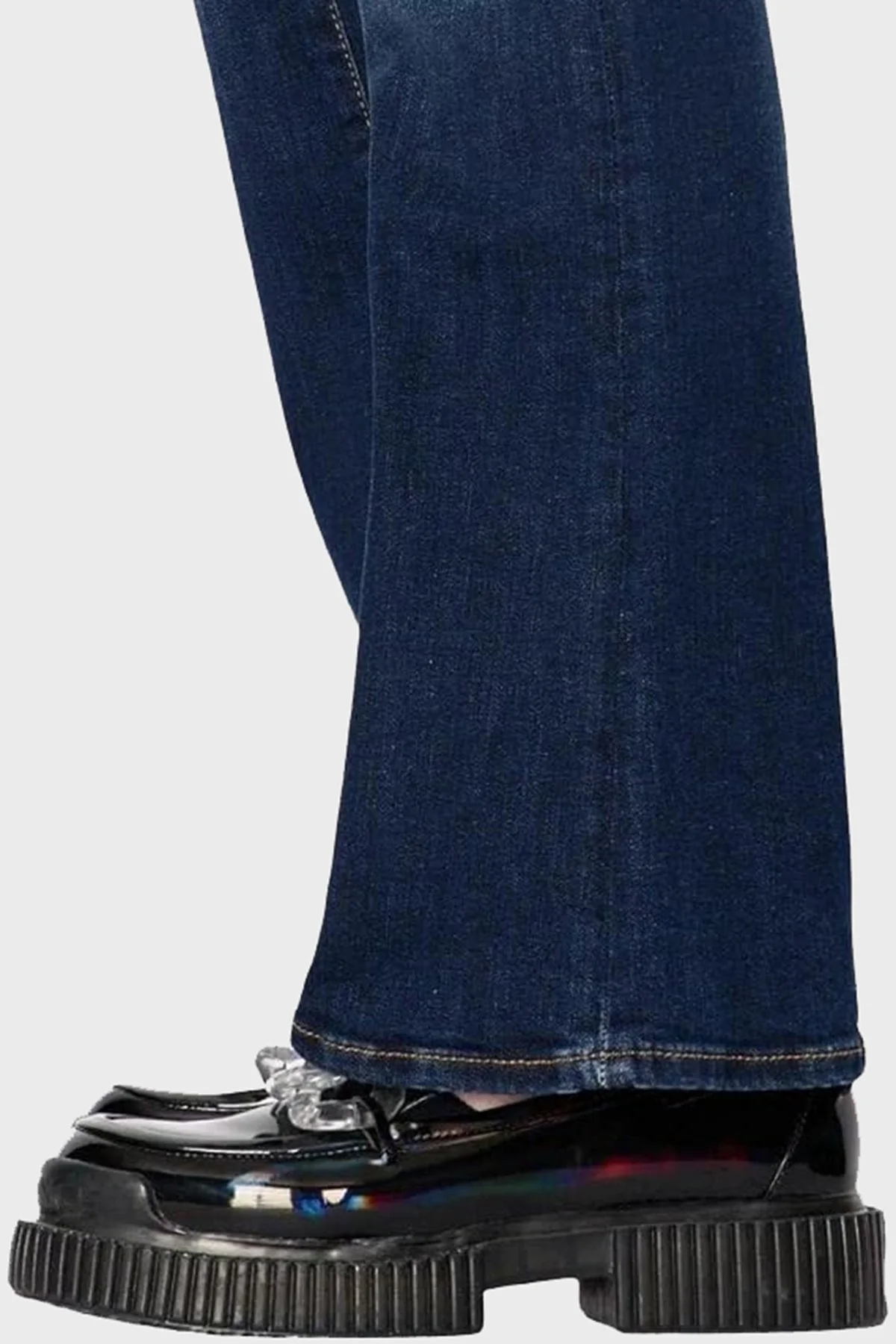 Armani Exchange Streç Pamuklu İspanyol Paça Slim Fit Jeans Bayan Kot Pantolon 3RYJ65 Y4NYZ 1500 LACİVERT - 5