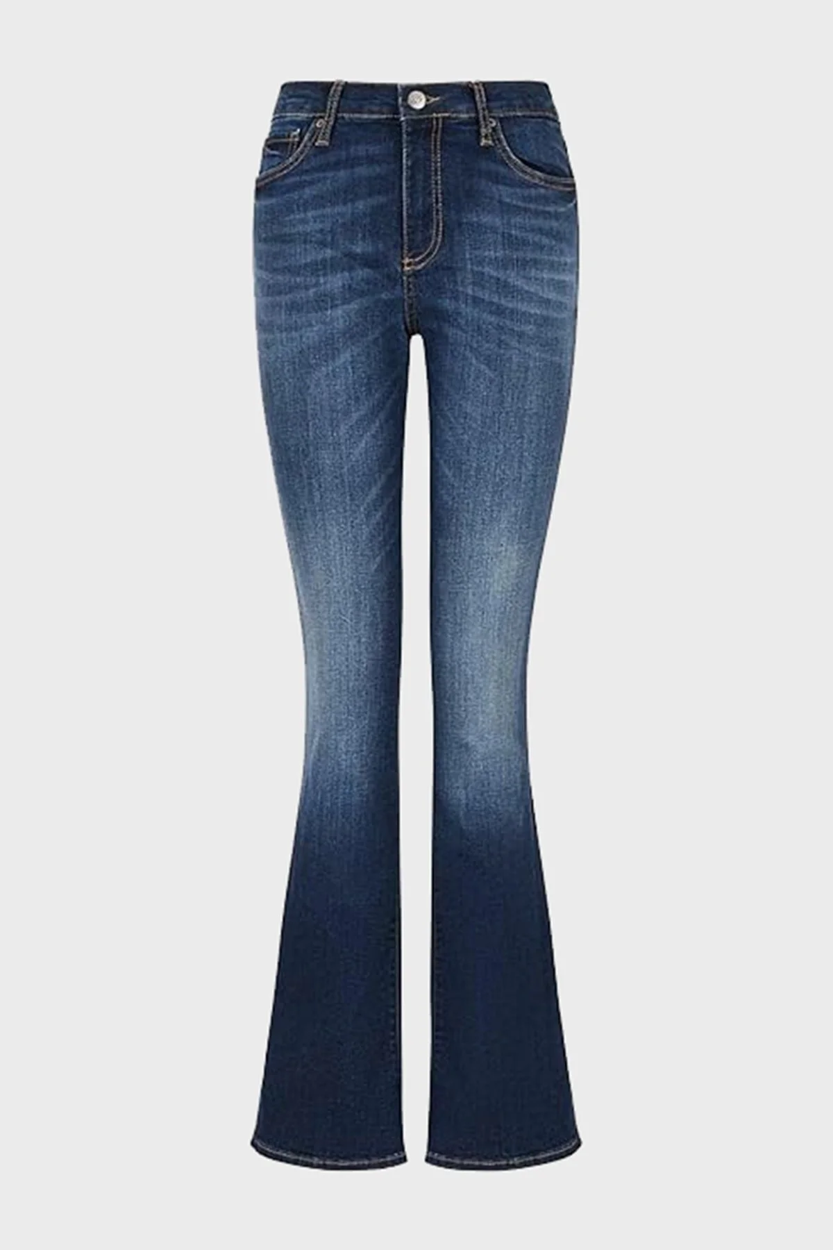 Armani Exchange Streç Pamuklu İspanyol Paça Slim Fit Jeans Bayan Kot Pantolon 3RYJ65 Y4NYZ 1500 LACİVERT - 6