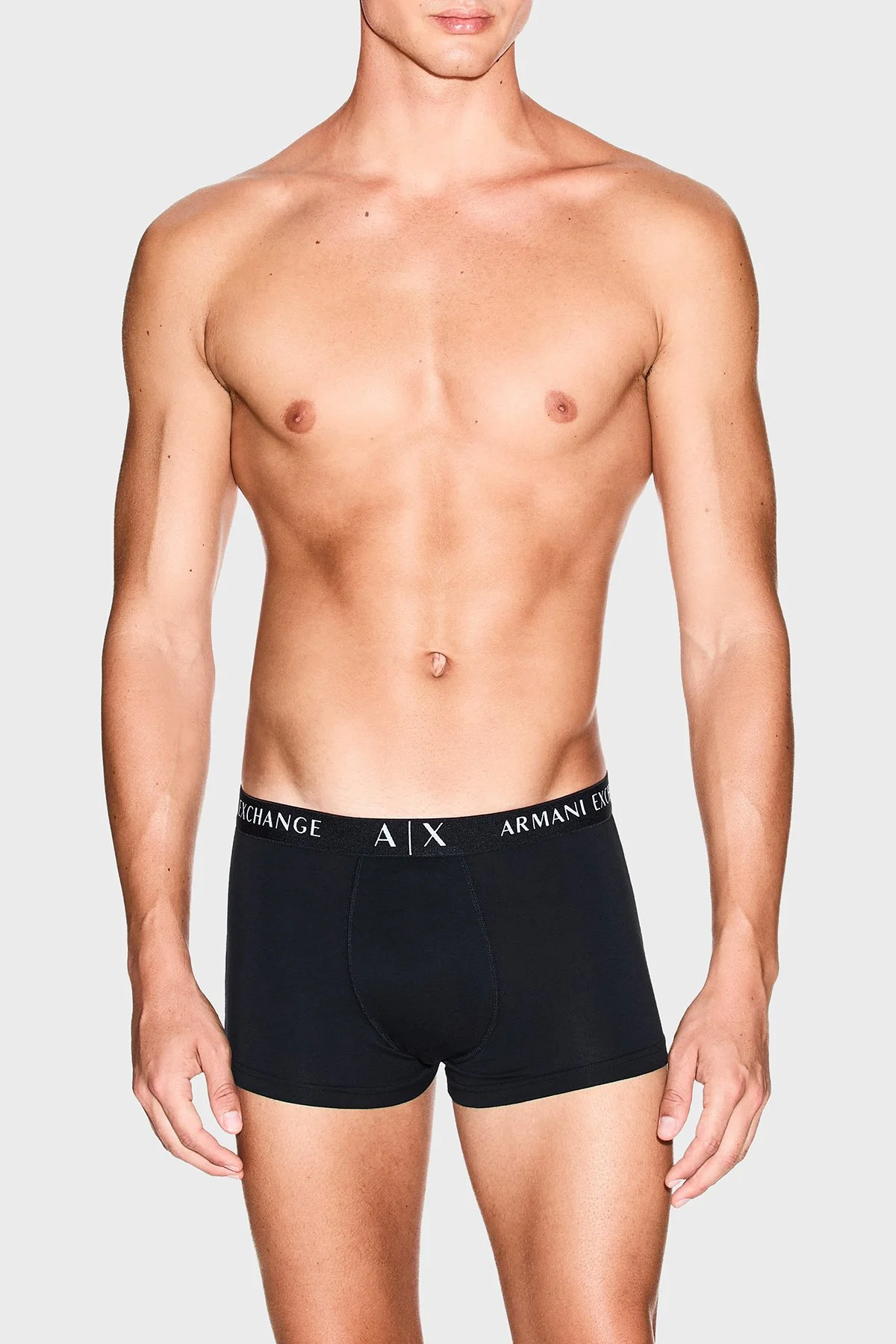 Armani Exchange Streç Pamuklu Logolu 3 Pack Erkek Boxer XM000871 AF13682 MC061 SİYAH - 2