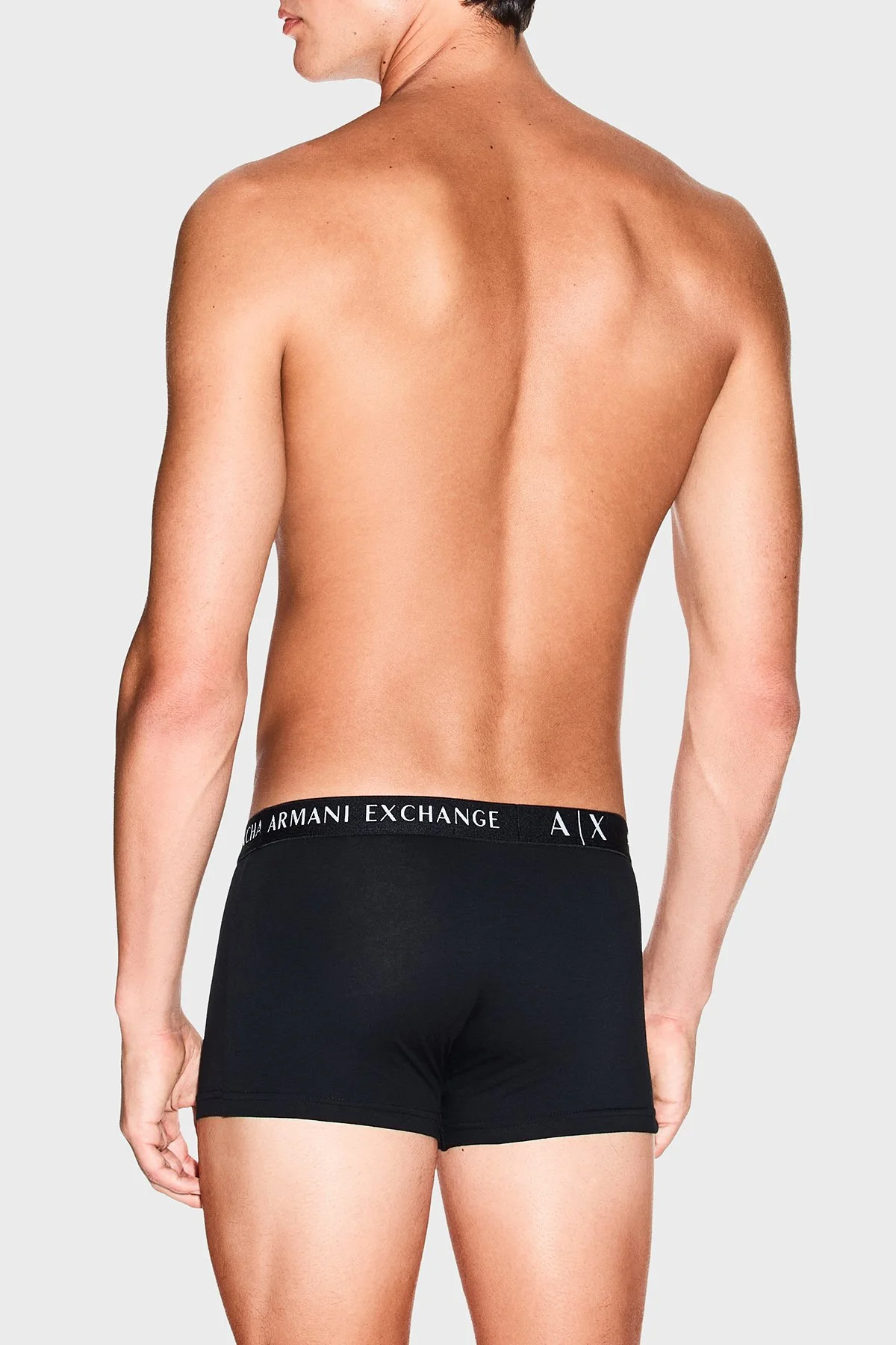 Armani Exchange Streç Pamuklu Logolu 3 Pack Erkek Boxer XM000871 AF13682 MC061 SİYAH - 3