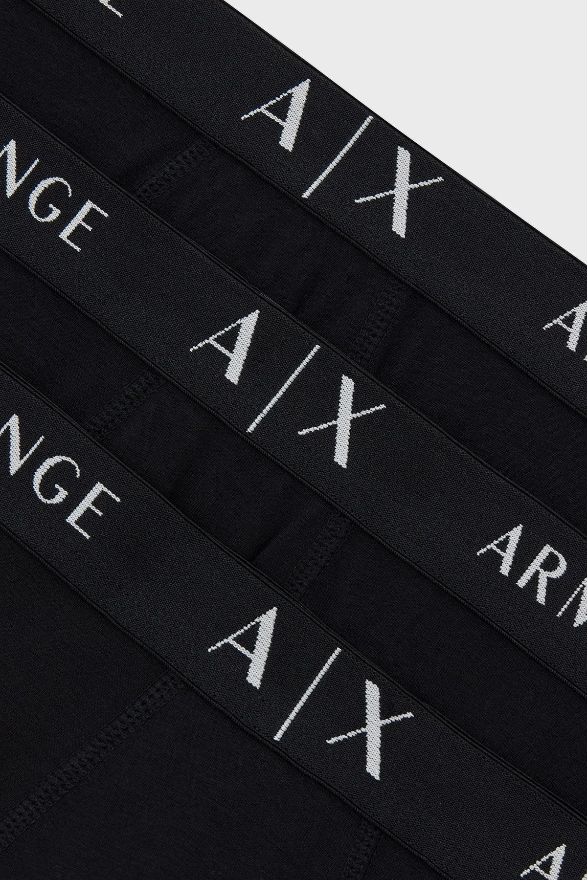 Armani Exchange Streç Pamuklu Logolu 3 Pack Erkek Boxer XM000871 AF13682 MC061 SİYAH - 4