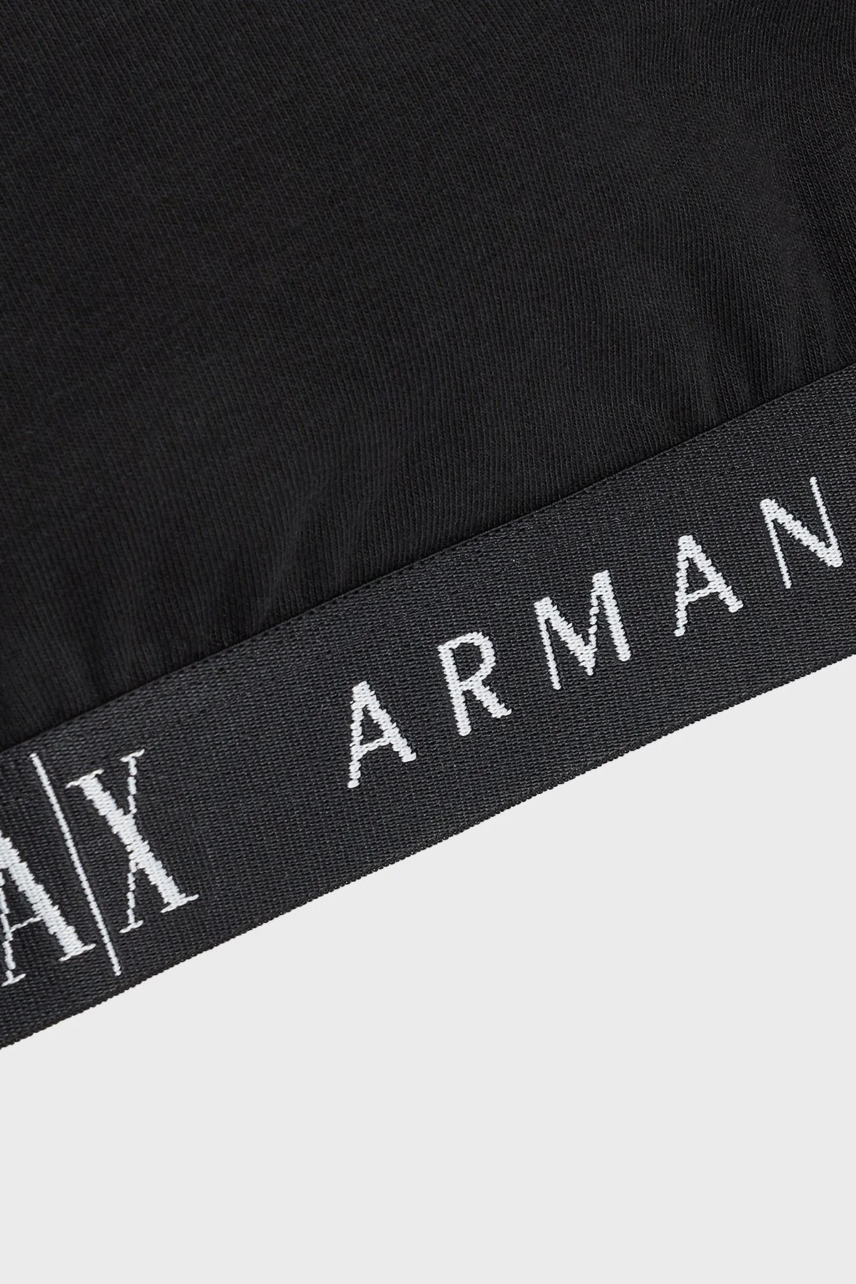 Armani Exchange Streç Pamuklu Logolu Bralet Kadın Sütyen 947029 CC502 00020 Siyah - 4