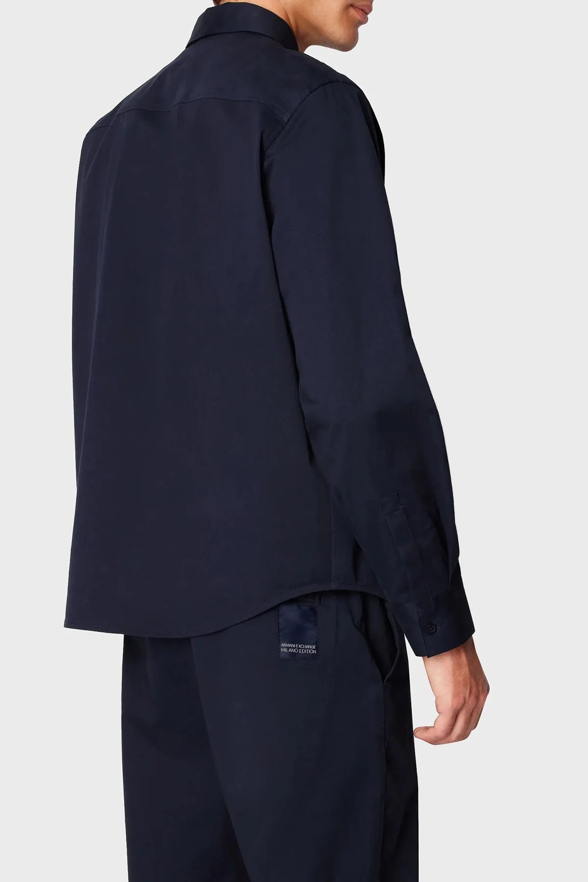 Armani Exchange Streç Pamuklu Regular Fit Erkek Gömlek 3DZC06 ZN3TZ 15DK LACİVERT - 7