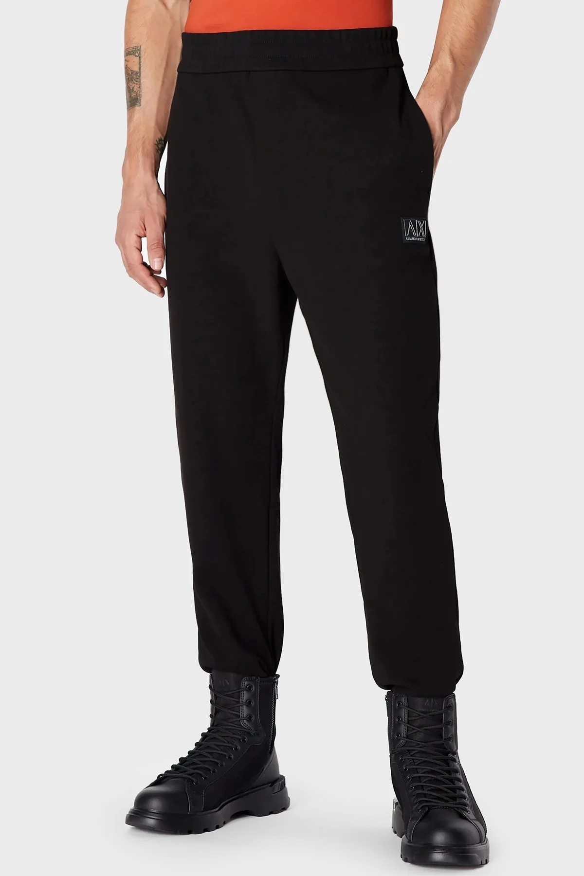 Armani Exchange Streç Pamuklu Regular Fit Jogger Spor Erkek Pantolon 6RZPHJ ZJDJZ 1200 SİYAH - 1