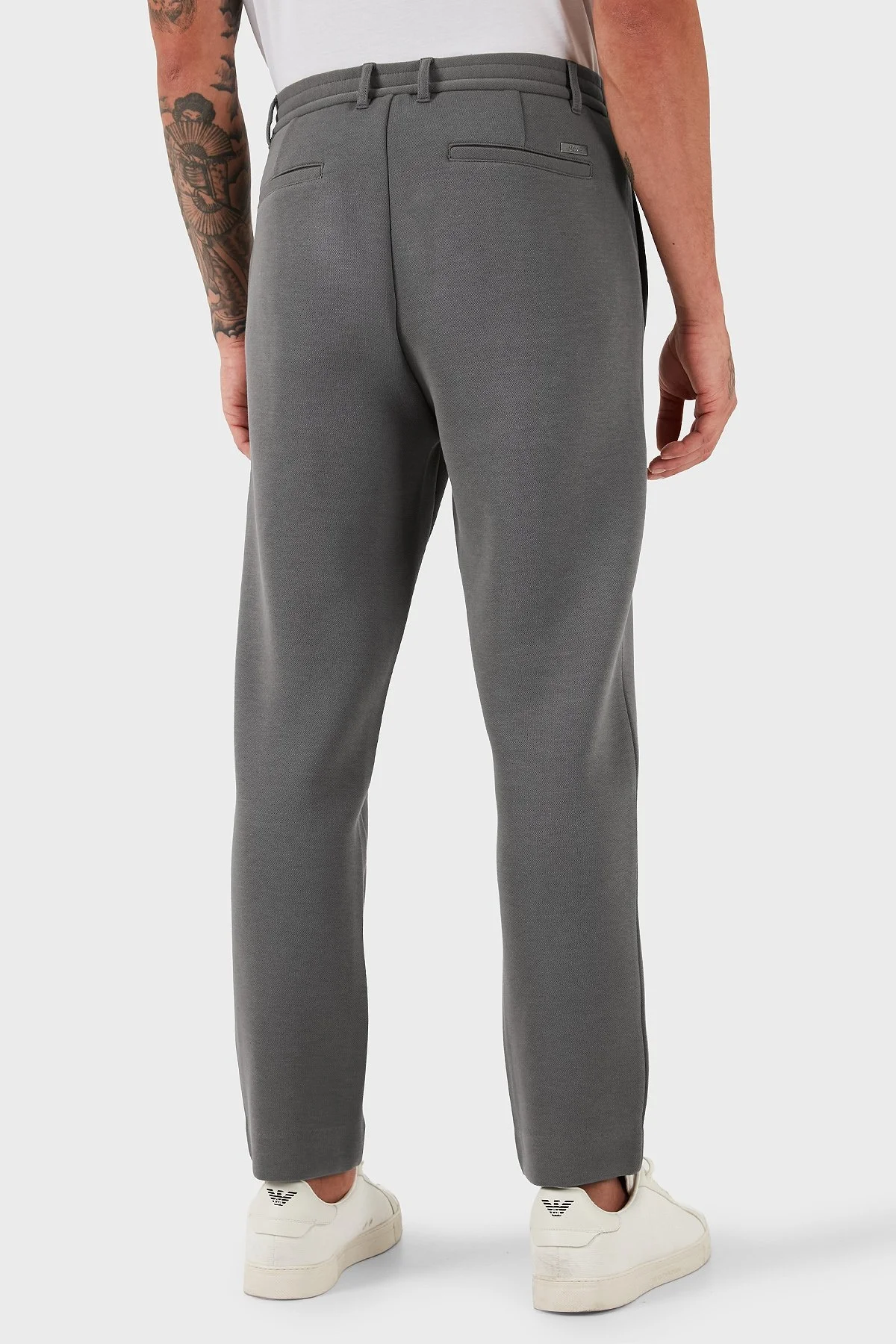 Armani Exchange Streç Pamuklu Regular Fit Normal Bel Jogger Erkek Pantolon XM001018 AF16222 U8092 KOYU GRİ - 4