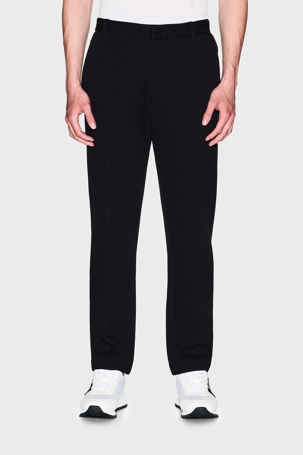 Armani Exchange Streç Pamuklu Regular Fit Normal Bel Jogger Erkek Pantolon XM001018 AF16222 UC001 SİYAH - 1