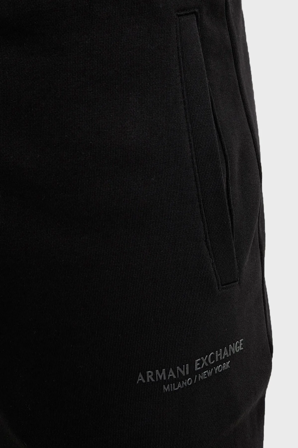 Armani Exchange Streç Pamuklu Regular Fit Normal Bel Jogger Erkek Pantolon XM001299 AF20934 UC001 SİYAH - 4