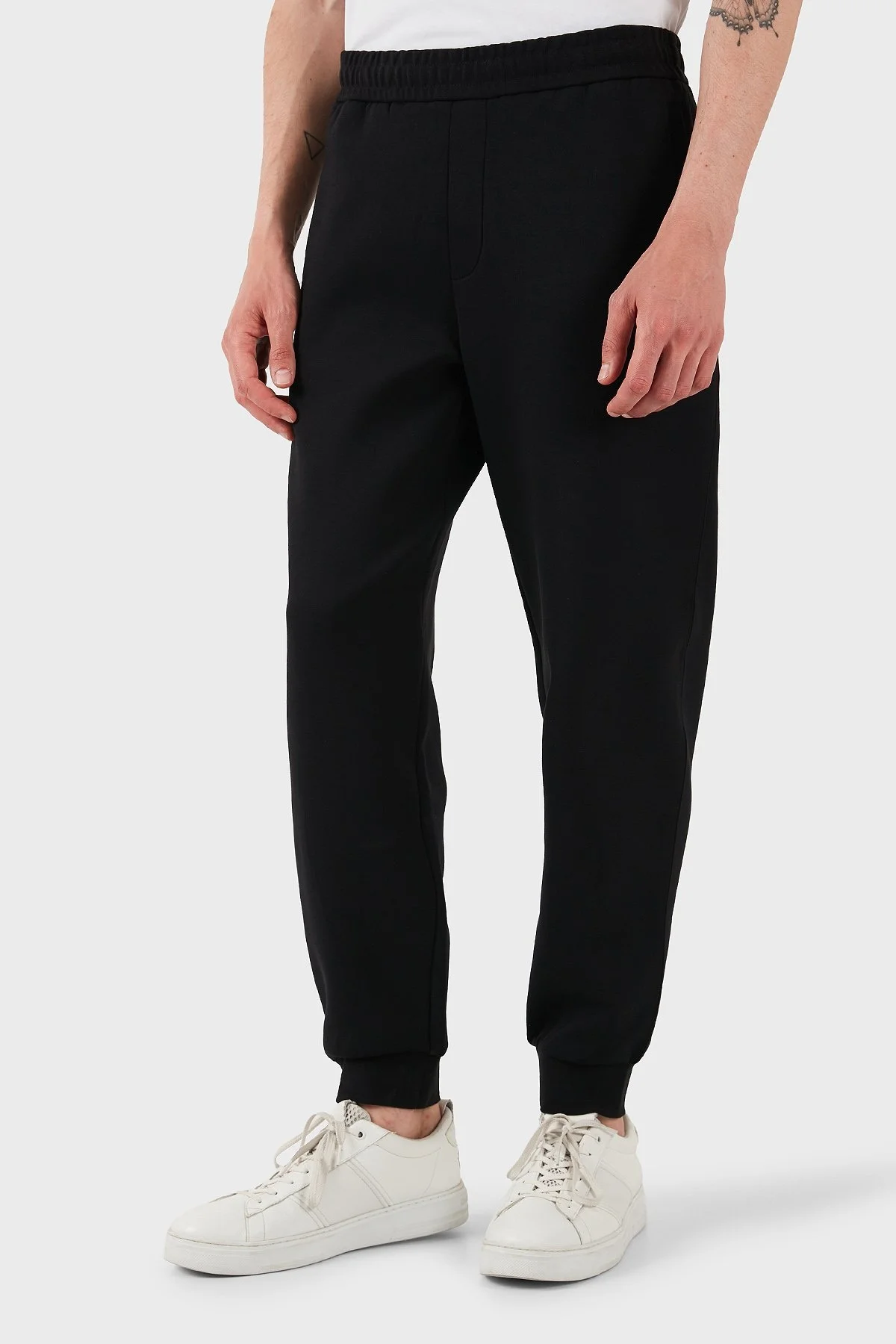 Armani Exchange Streç Pamuklu Regular Fit Normal Bel Ribanalı Paça Jogger Erkek Pantolon XM000744 AF13047 UC001 SİYAH - 8