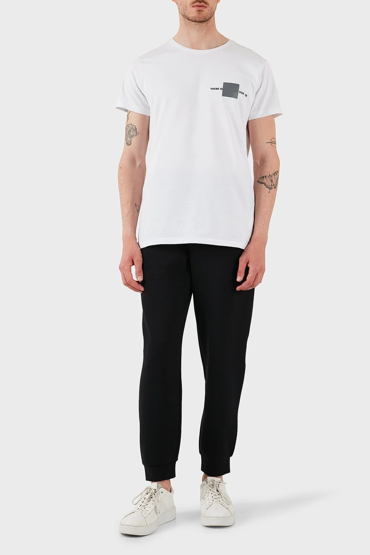 Armani Exchange Streç Pamuklu Regular Fit Normal Bel Ribanalı Paça Jogger Erkek Pantolon XM000744 AF13047 UC001 SİYAH - 9