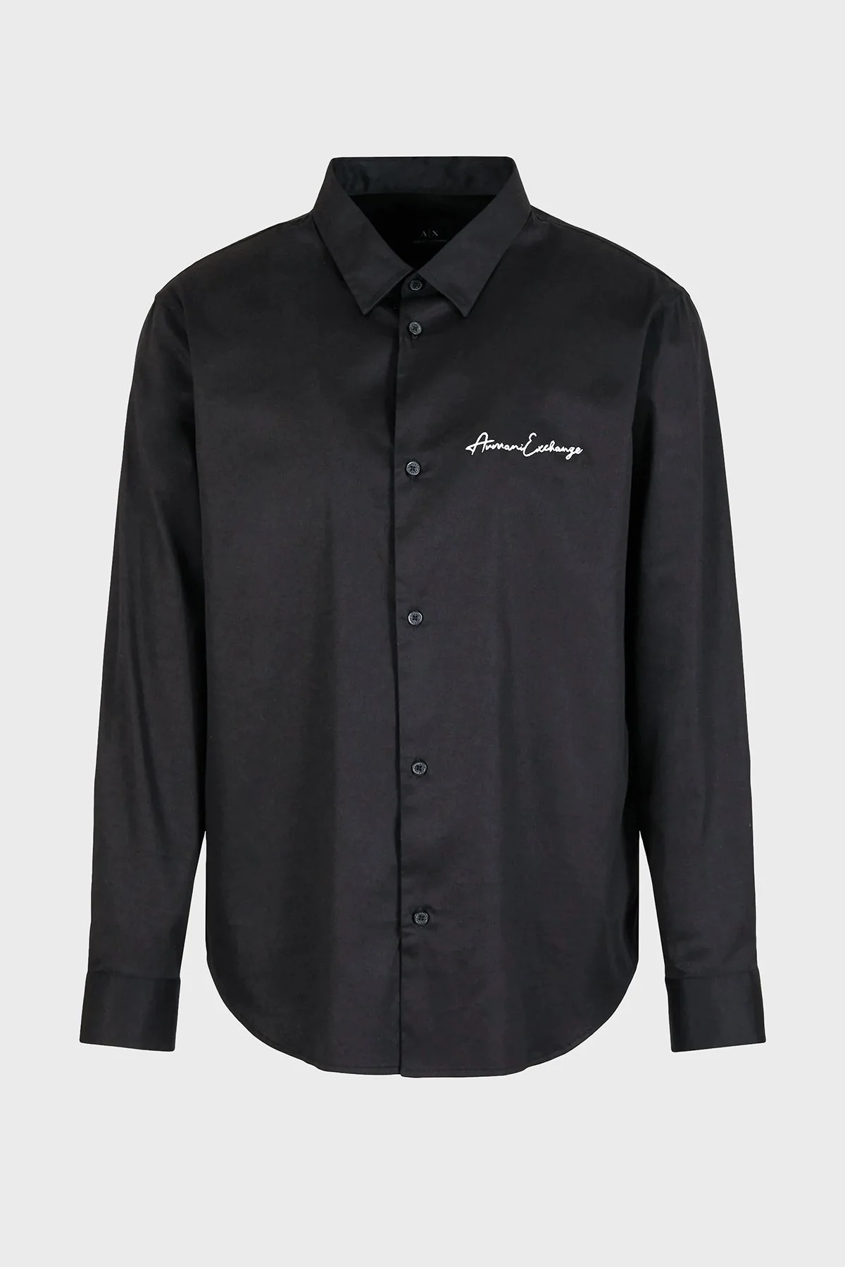Armani Exchange Streç Pamuklu Regular Fit Poplin Erkek Gömlek 8NZC99 ZN10Z 1200 SİYAH - 5