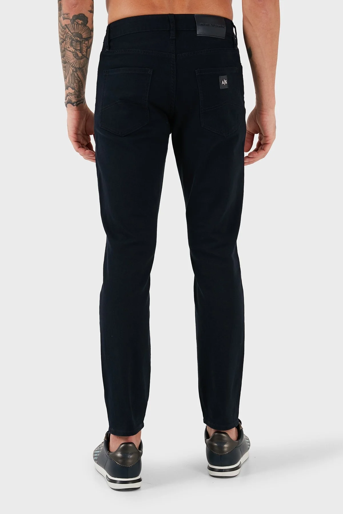 Armani Exchange Streç Pamuklu Skinny Fit Normal Bel Düz Paça Jeans Erkek Kot Pantolon 8NZJ14 Z2SBZ 1510 LACİVERT - 2