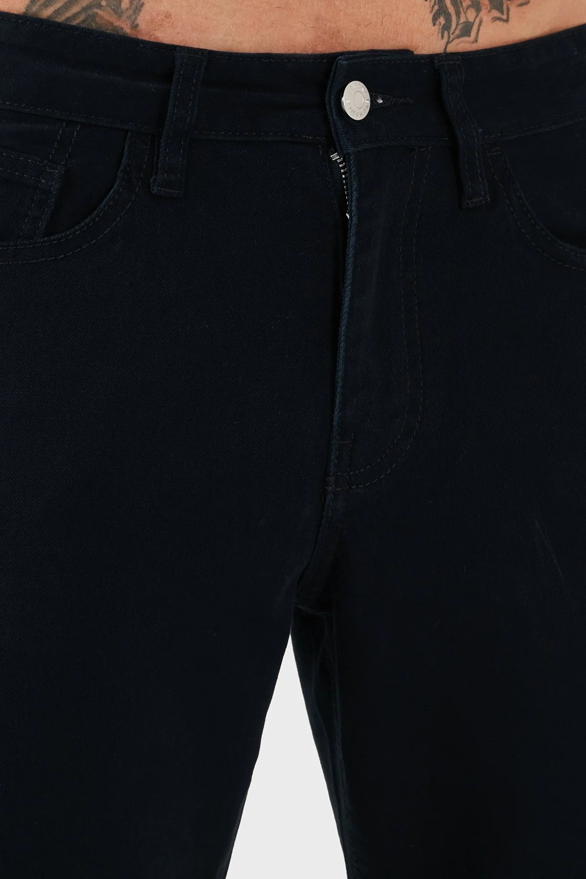 Armani Exchange Streç Pamuklu Skinny Fit Normal Bel Düz Paça Jeans Erkek Kot Pantolon 8NZJ14 Z2SBZ 1510 LACİVERT - 6