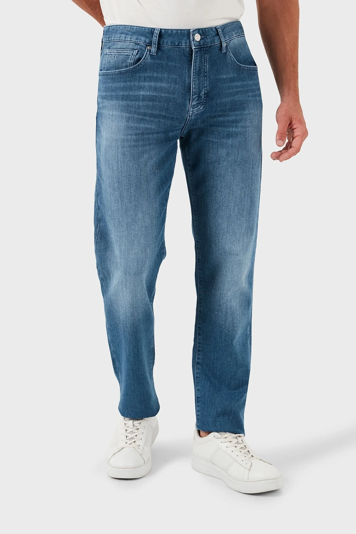 Armani Exchange Streç Pamuklu Slim Fit Jeans Erkek Kot Pantolon 3DZJ13 Z1TTZ 25EV MAVİ - 4