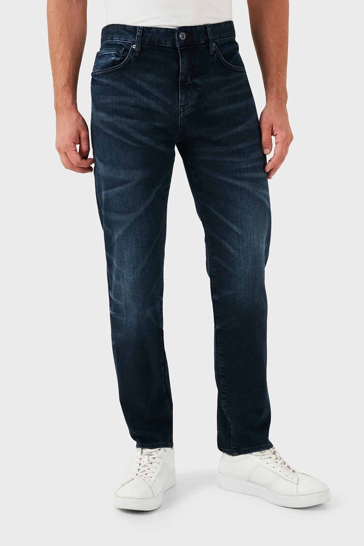 Armani Exchange Streç Pamuklu Slim Fit Jeans Erkek Kot Pantolon 6DZJ13 Z1TCZ 1500 MAVİ - 9