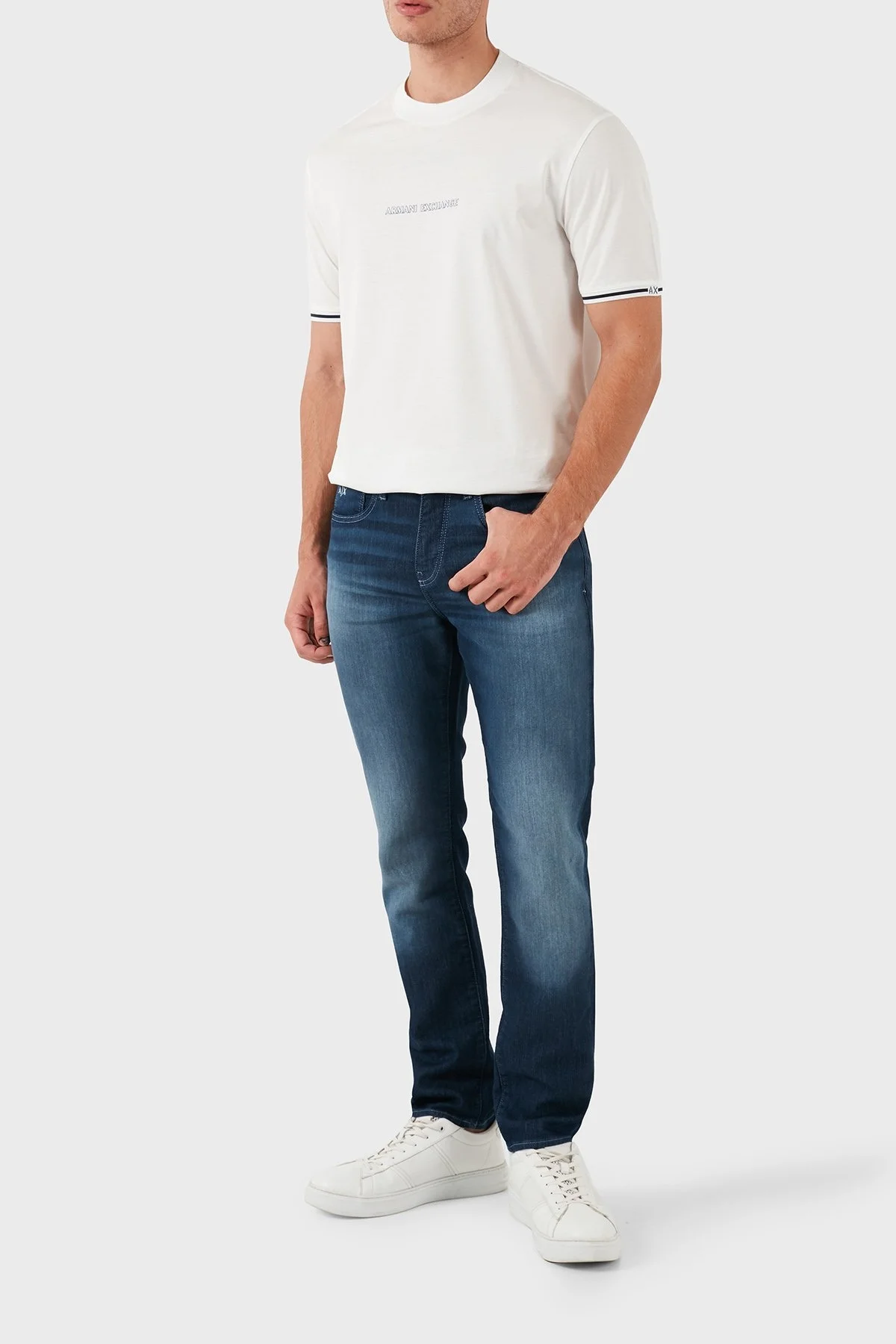 Armani Exchange Streç Pamuklu Slim Fit Jeans Erkek Kot Pantolon 6DZJ14 Z1TTZ 25EX LACİVERT - 8
