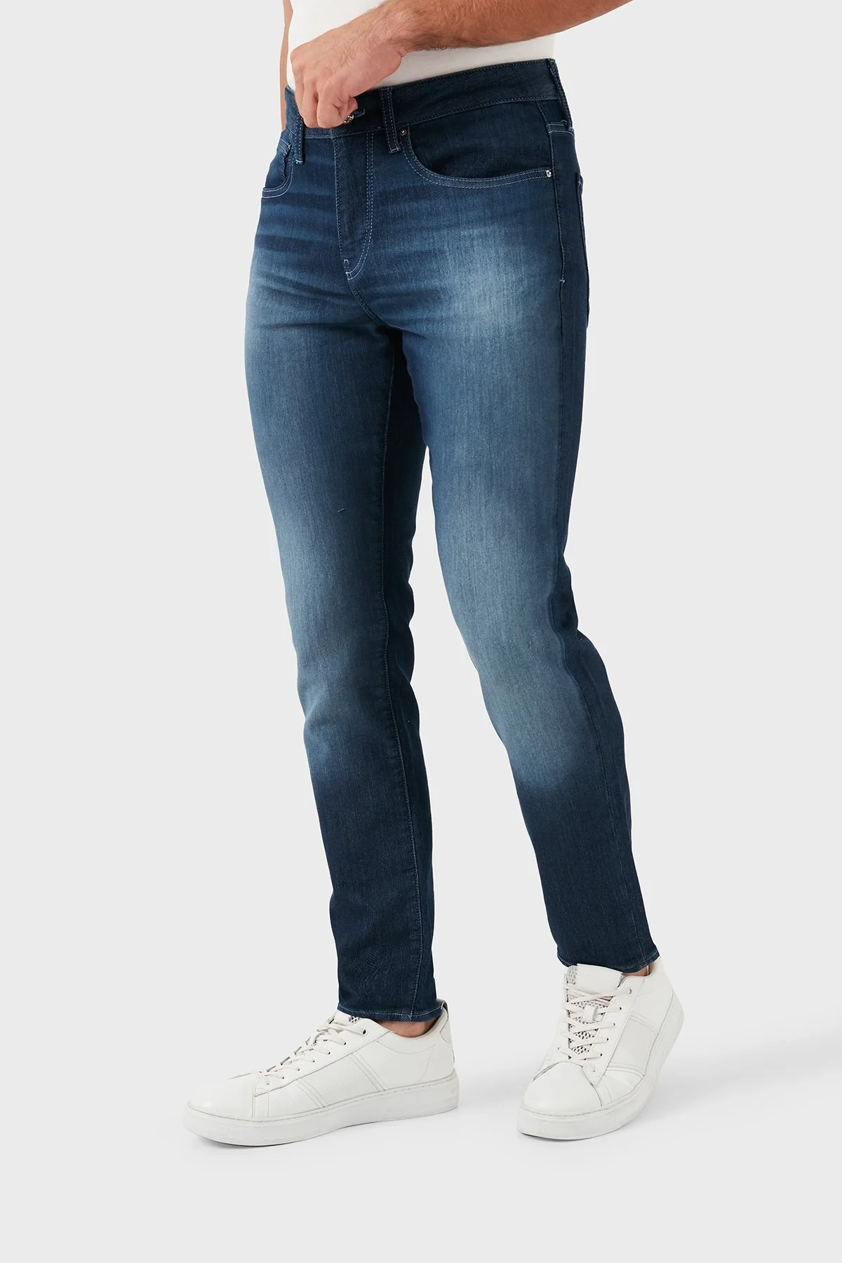 Armani Exchange Streç Pamuklu Slim Fit Jeans Erkek Kot Pantolon 6DZJ14 Z1TTZ 25EX LACİVERT - 9