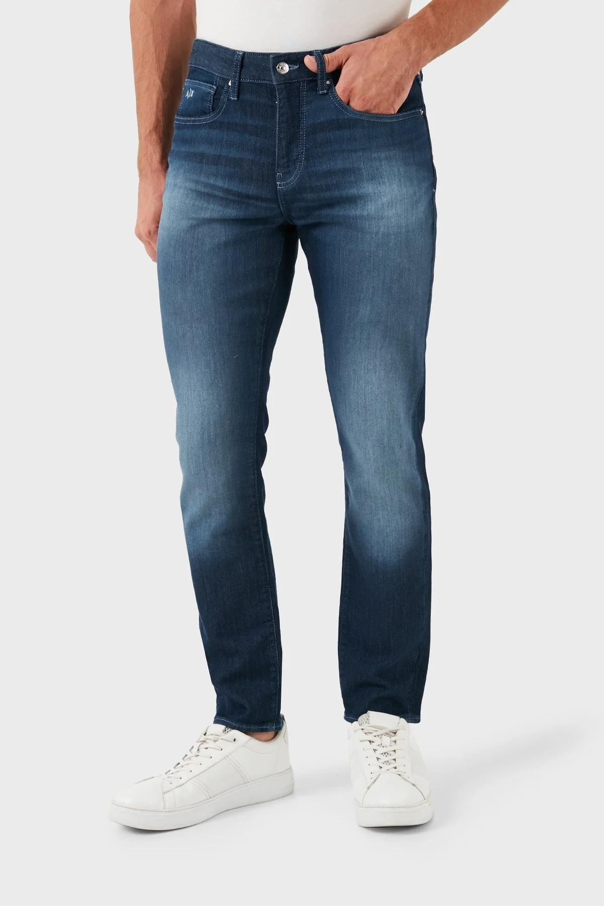 Armani Exchange Streç Pamuklu Slim Fit Jeans Erkek Kot Pantolon 6DZJ14 Z1TTZ 25EX LACİVERT - 10