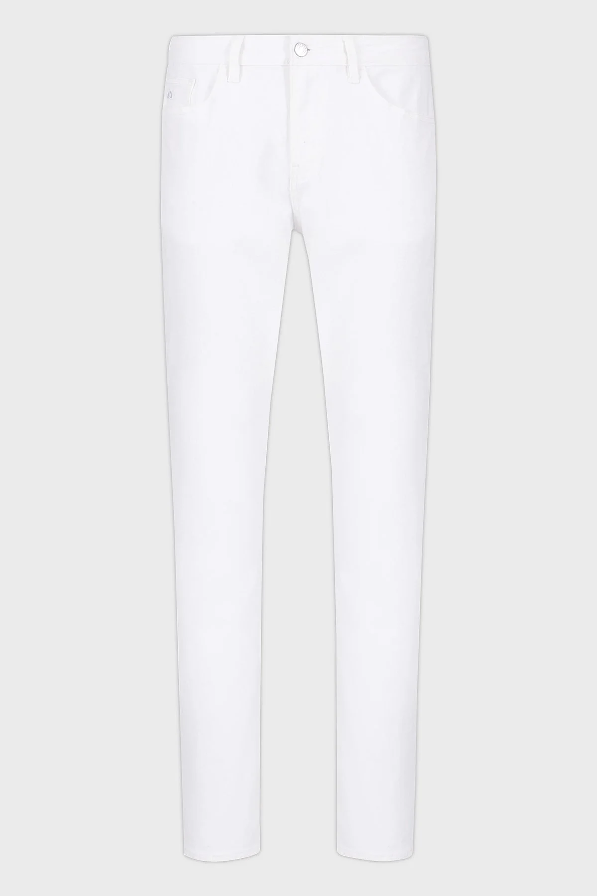 Armani Exchange Streç Pamuklu Slim Fit Normal Bel Dar Paça Jeans Erkek Kot Pantolon XM000070 AF14267 U0001 BEYAZ - 10