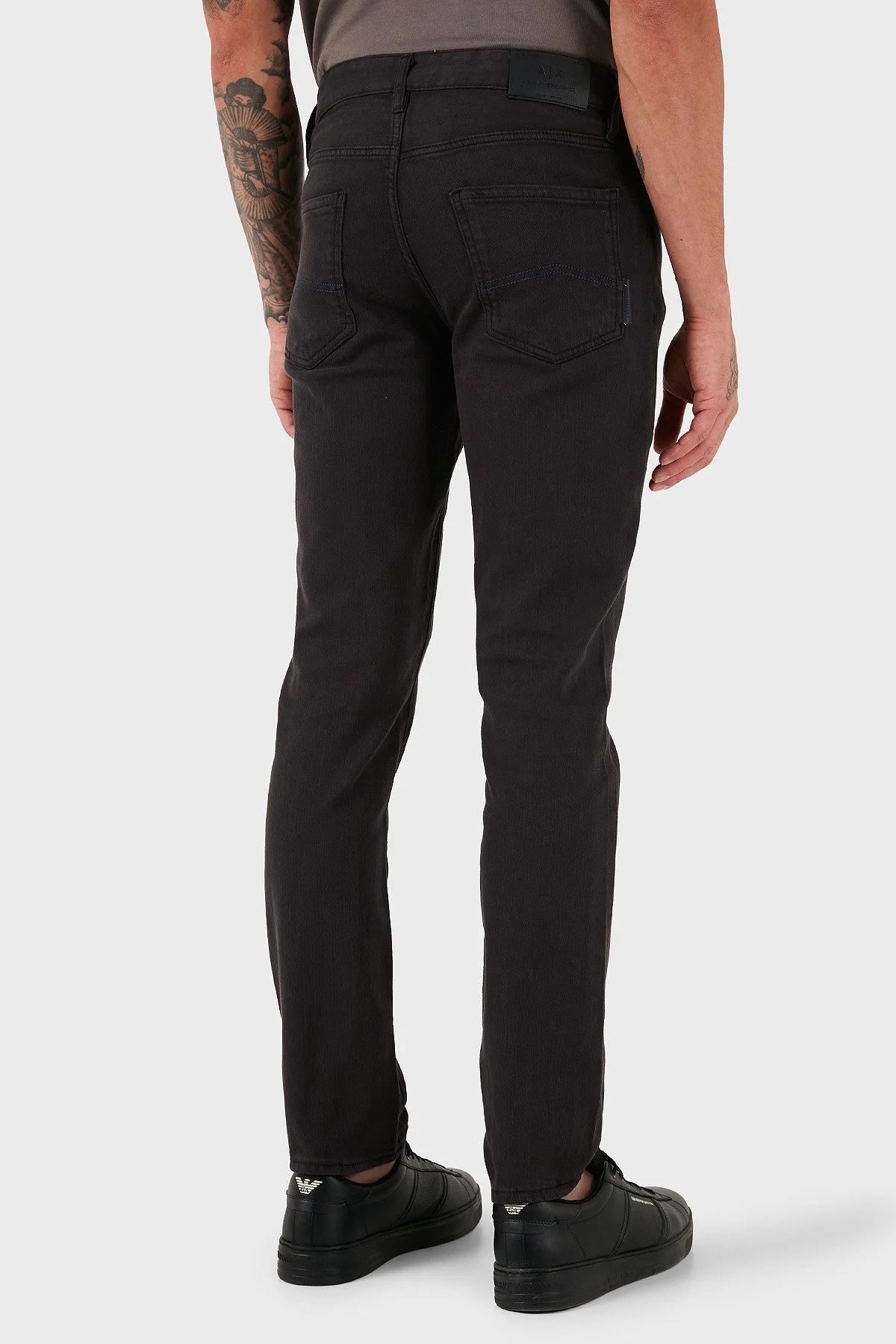 Armani Exchange Streç Pamuklu Slim Fit Normal Bel Dar Paça Jeans Erkek Kot Pantolon XM000070 AF18826 UB101 LACİVERT - 3