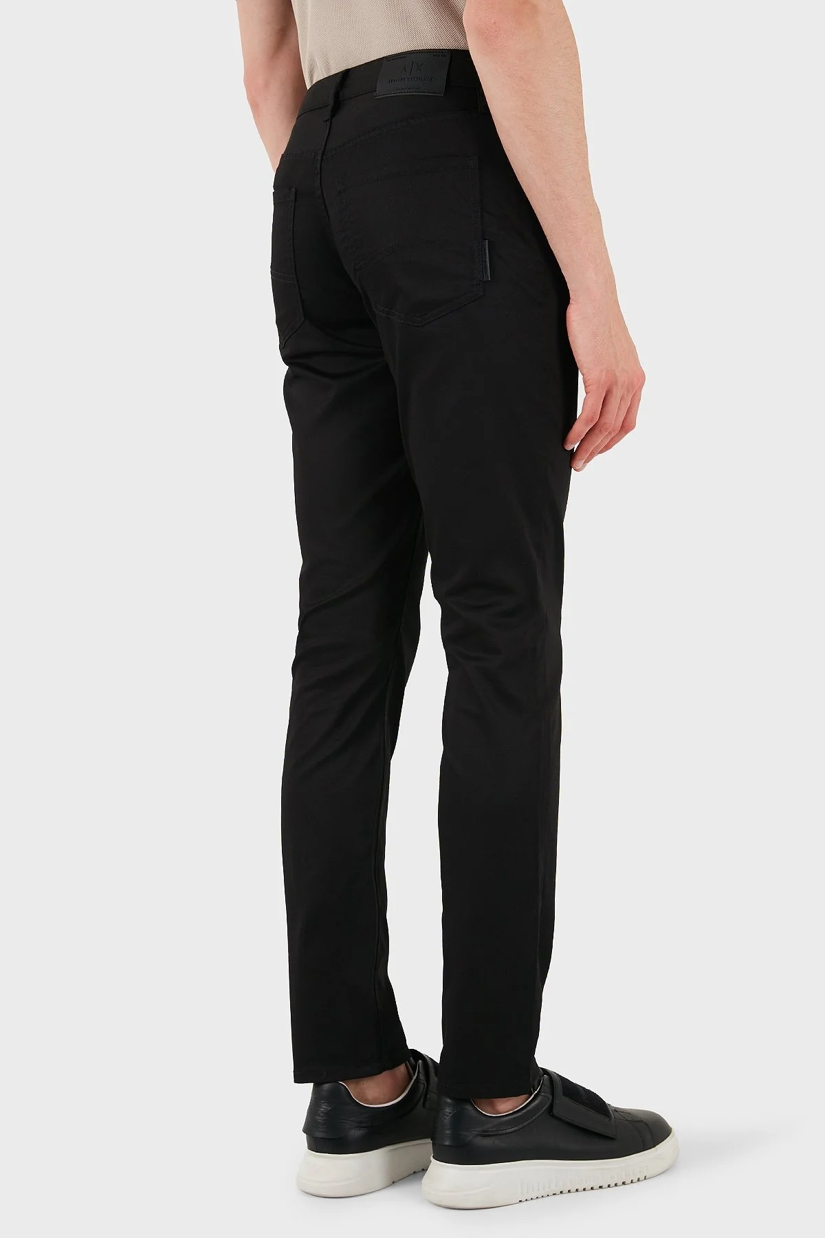 Armani Exchange Streç Pamuklu Slim Fit Normal Bel Düz Paça Erkek Pantolon XM000070 AF13236 UC001 SİYAH - 10