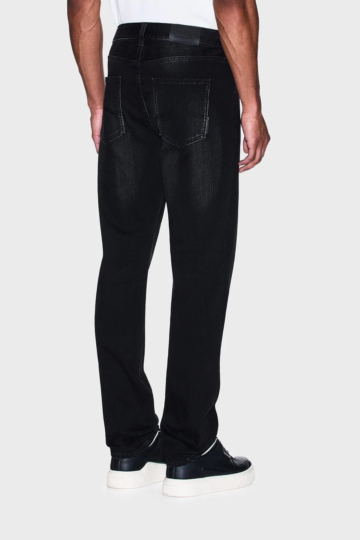 Armani Exchange Streç Pamuklu Slim Fit Normal Bel Düz Paça Jeans Erkek Kot Pantolon XM000049 AF13266 MC002 SİYAH - 10