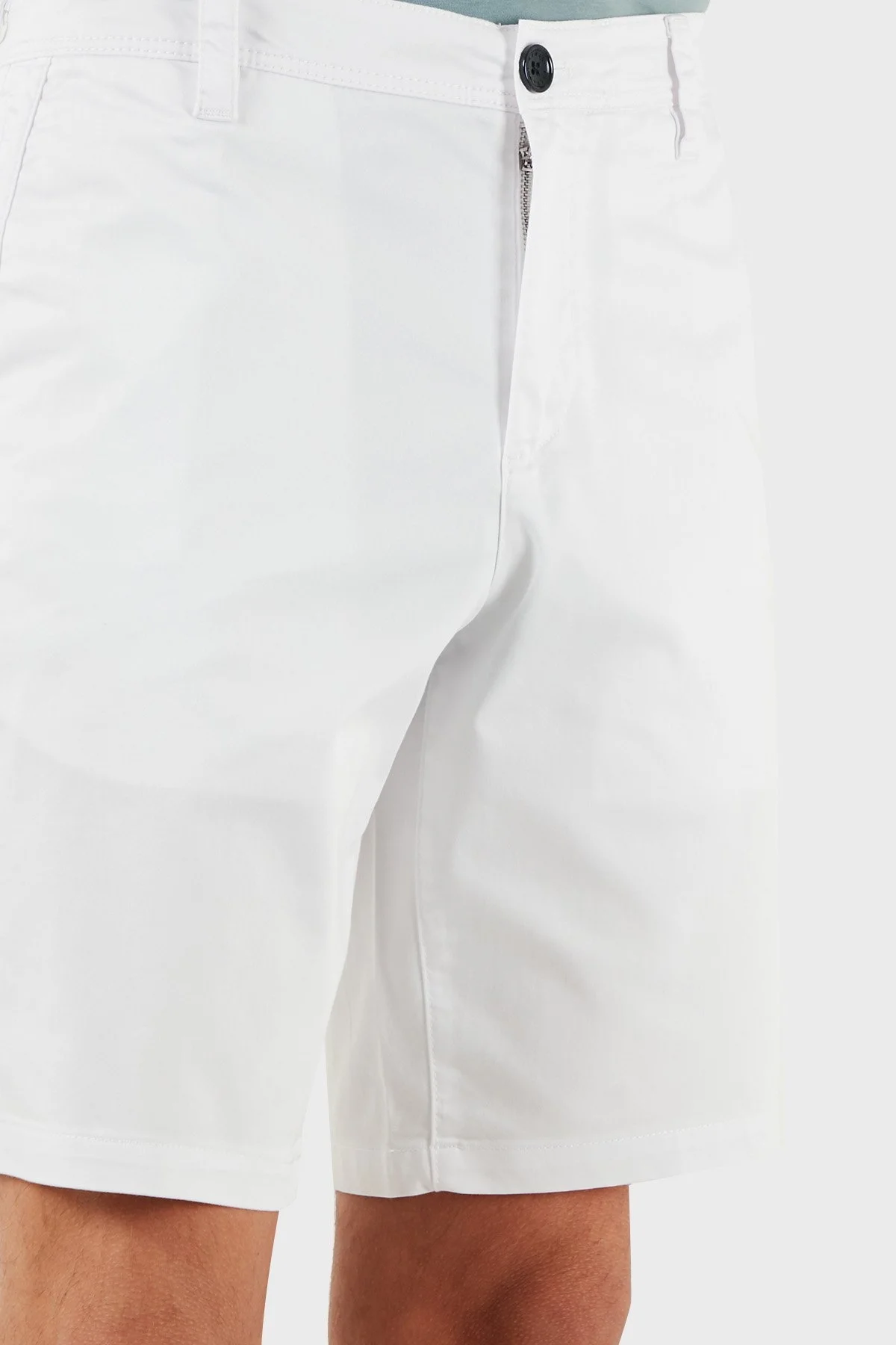 Armani Exchange Streç Pamuklu Slim Fit Normal Bel Erkek Short 8NZS42 ZN1RZ 1100 BEYAZ - 11