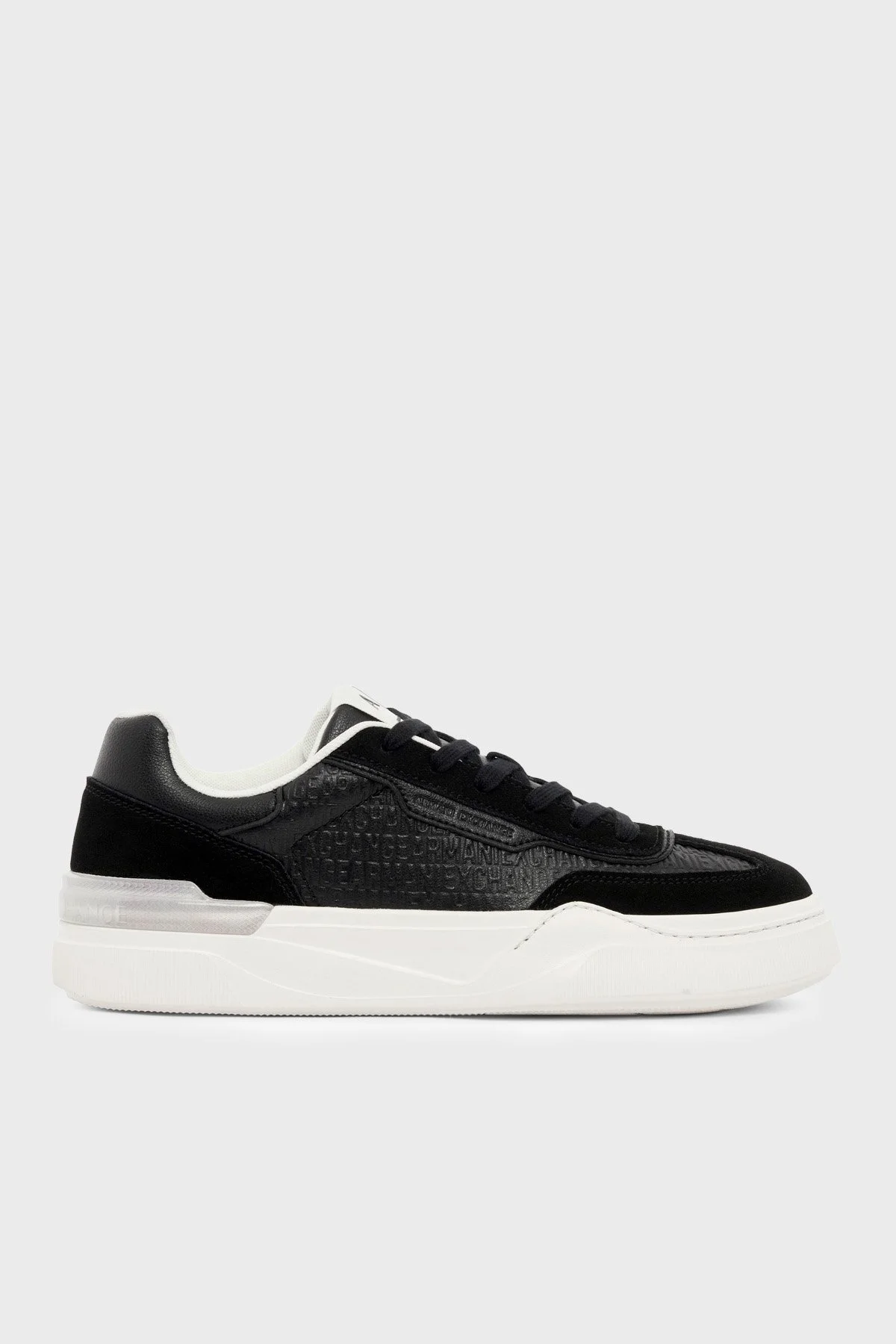 Armani Exchange Süet Detaylı Sneaker Erkek Ayakkabı XM002688 AF21419 UC001 Siyah - 1