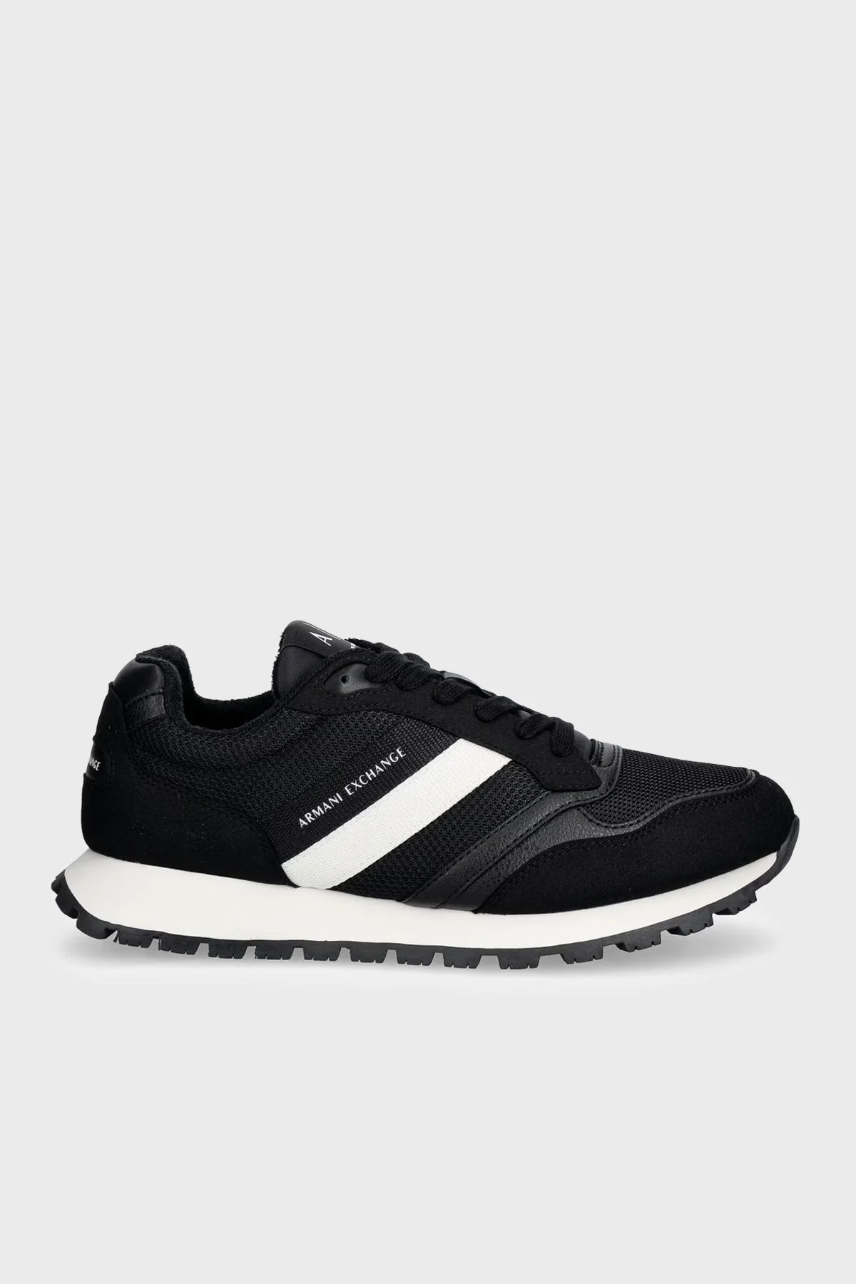 Armani Exchange Süet Logolu Sneaker Erkek Ayakkabı XM002690 AF22926 MZ715 SİYAH - 3