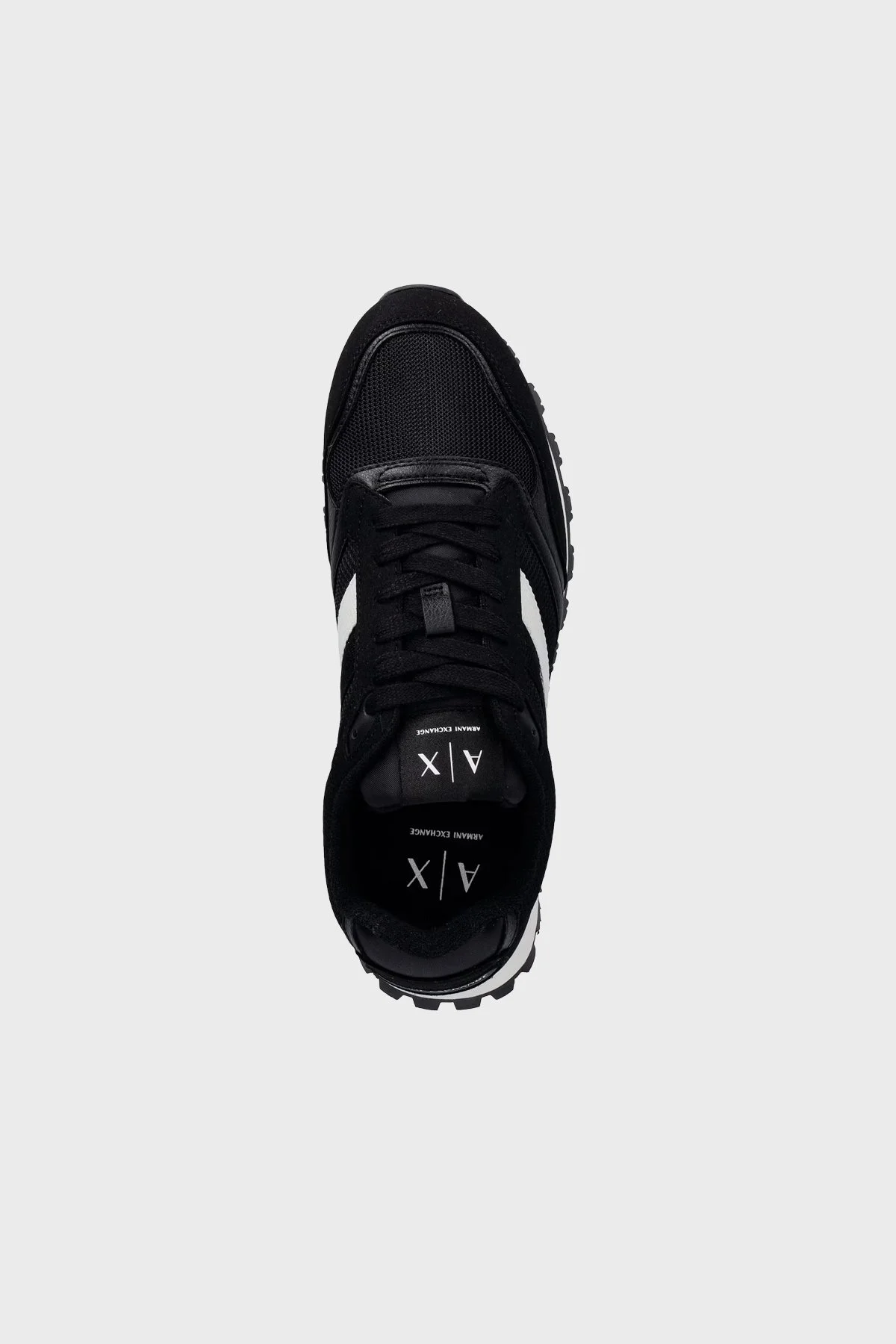 Armani Exchange Süet Logolu Sneaker Erkek Ayakkabı XM002690 AF22926 MZ715 SİYAH - 4