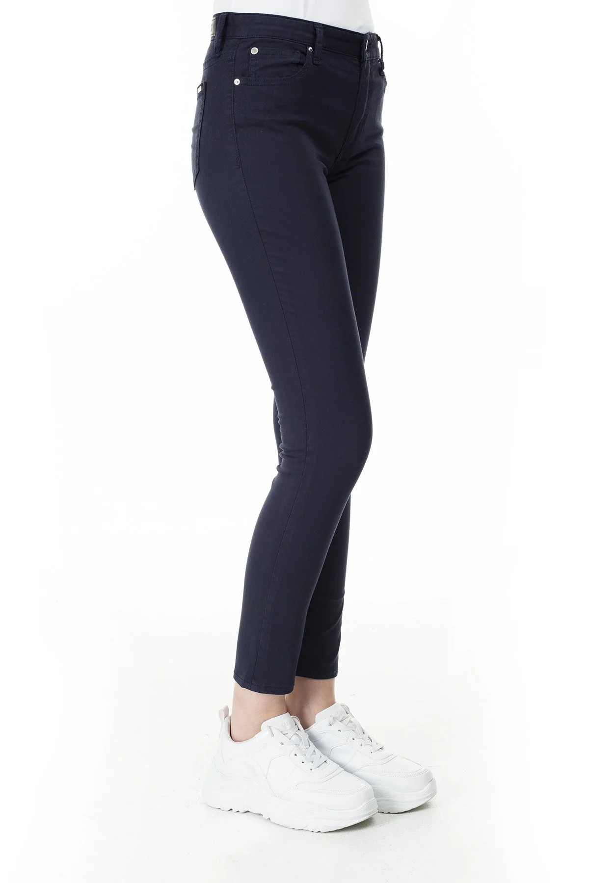 Armani Exchange Super Skinny Fit J10 Jeans Bayan Kot Pantolon 3HYJ10 YNSSZ 1593 LACİVERT - 3