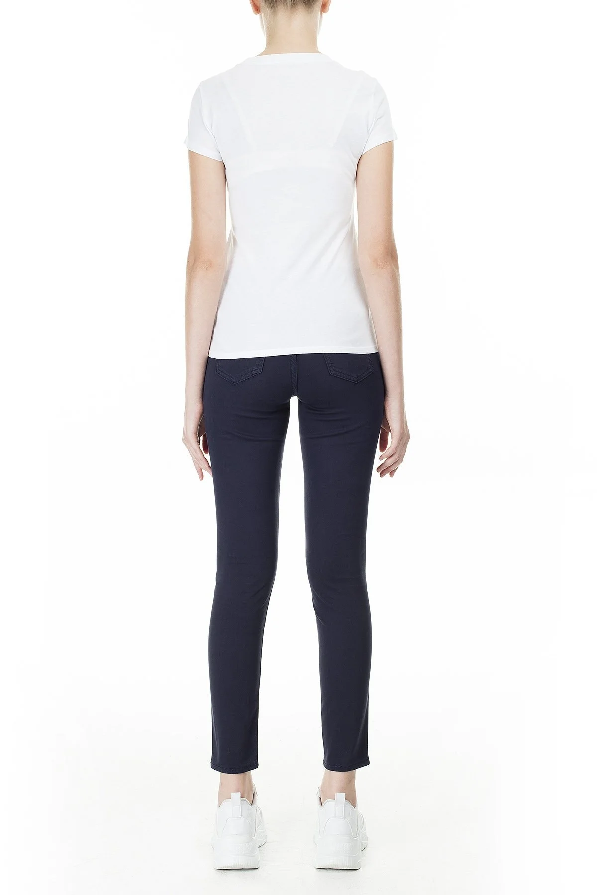 Armani Exchange Super Skinny Fit J10 Jeans Bayan Kot Pantolon 3HYJ10 YNSSZ 1593 LACİVERT - 6