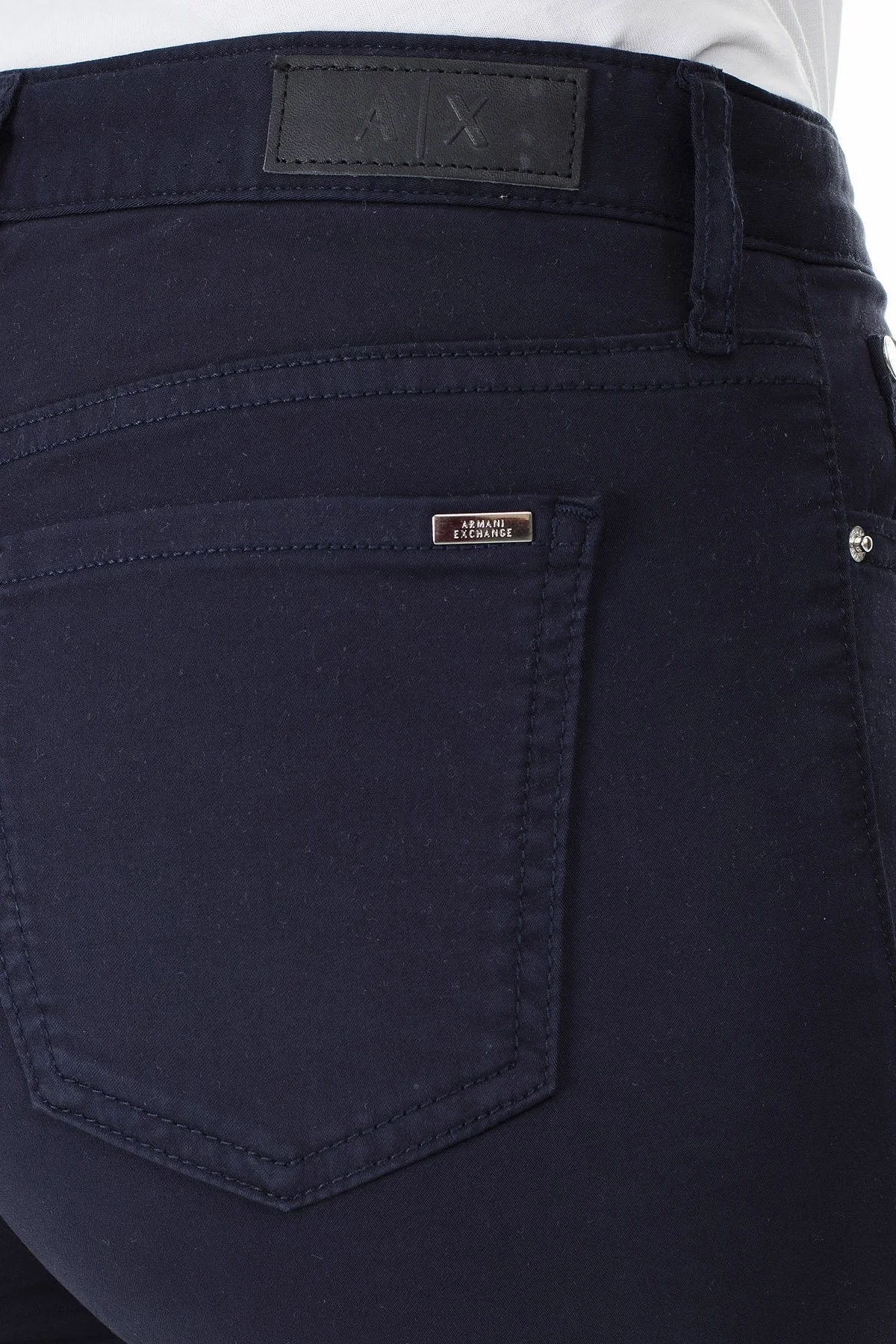 Armani Exchange Super Skinny Fit J10 Jeans Bayan Kot Pantolon 3HYJ10 YNSSZ 1593 LACİVERT - 8