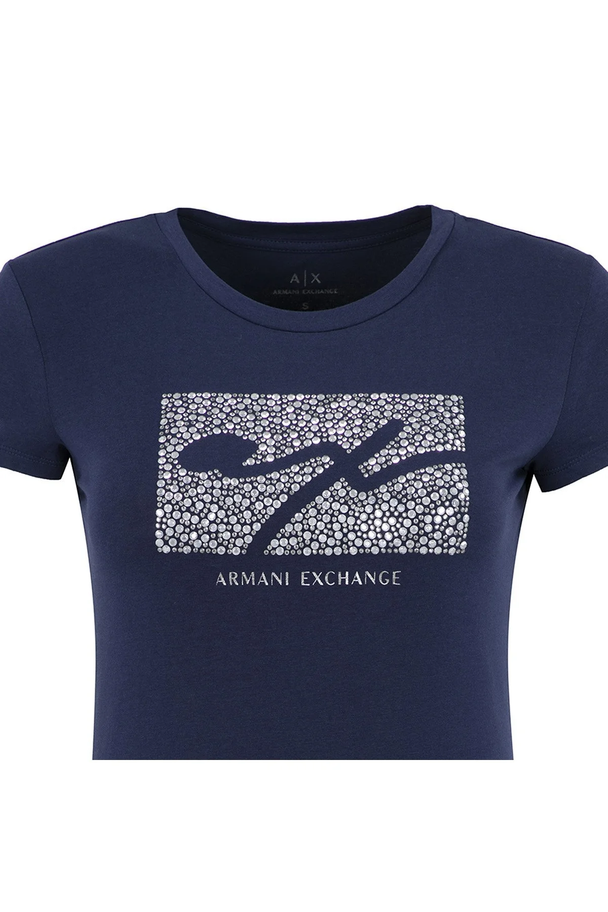 ARMANI EXCHANGE T SHIRT Bayan T Shirt 6ZYTBK YJS8Z 1554 LACİVERT - 3