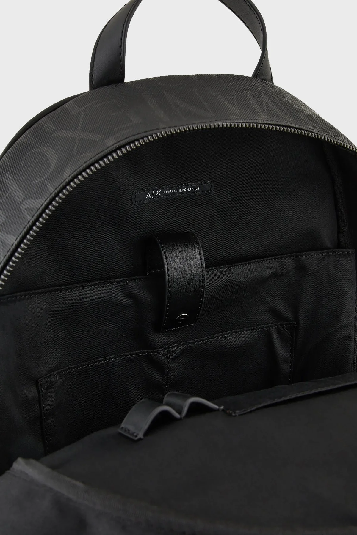 Armani Exchange Tamamı Logo Baskılı Erkek Sırt Çantası 952394 CC831 19921 SİYAH - 3