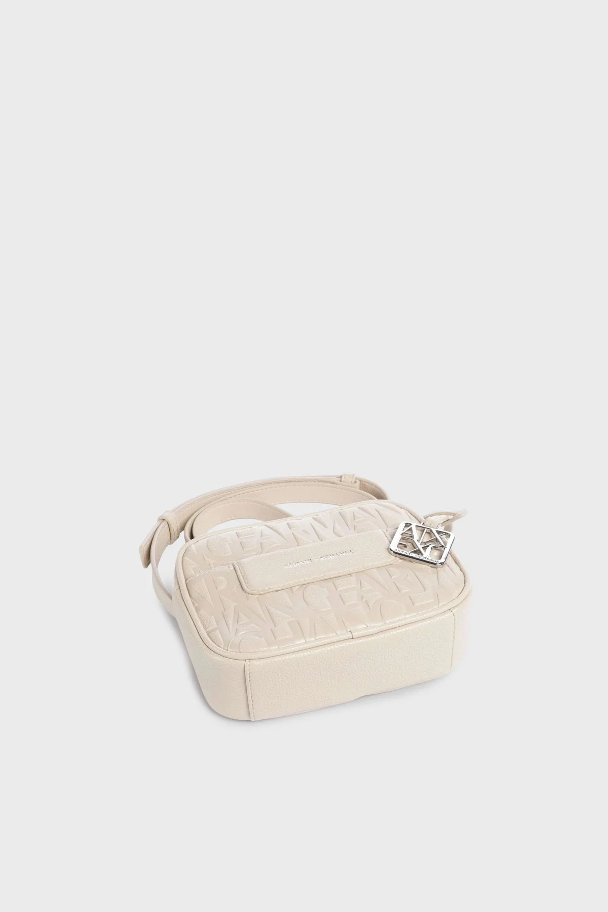 Armani Exchange Tamamı Logolu Ayarlanabilir Askılı Bayan Çanta XW001578 AF15774 U1092 KREM - 3