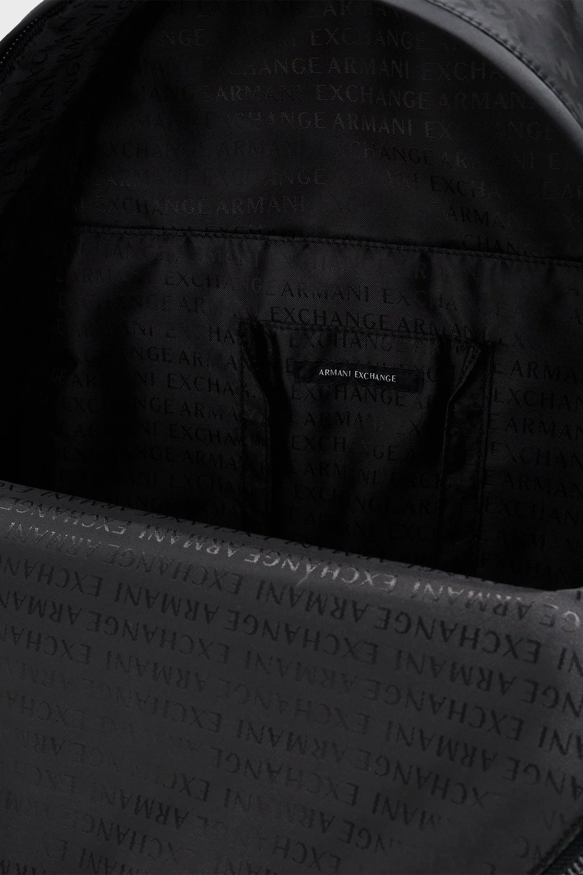 Armani Exchange Tamamı Logolu Ayarlanbilir Omuz Askılı Erkek Sırt Çantası XM001611 AF17208 UC001 SİYAH - 6