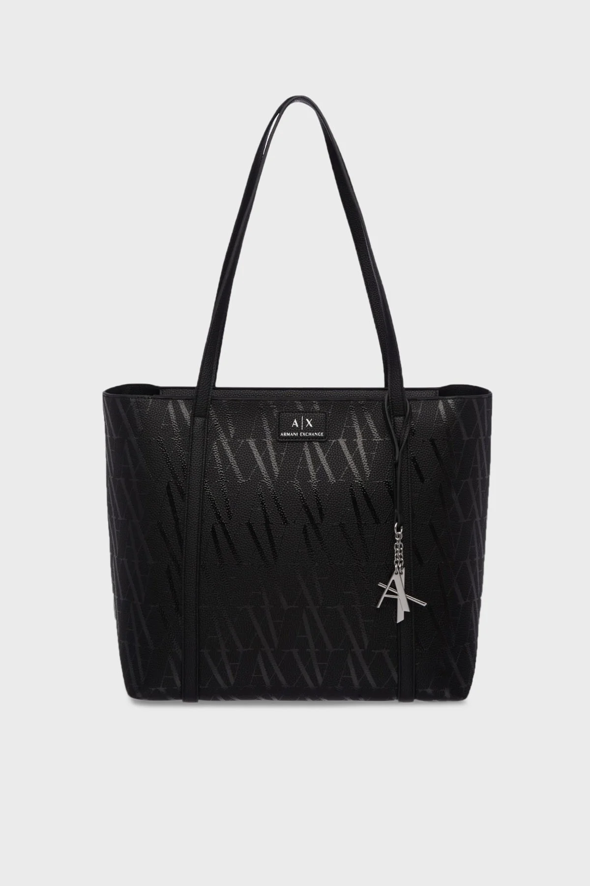 Armani Exchange Tamamı Logolu Omuz Askılı Bayan Çanta XW001199 AF15325 FC099 SİYAH - 6