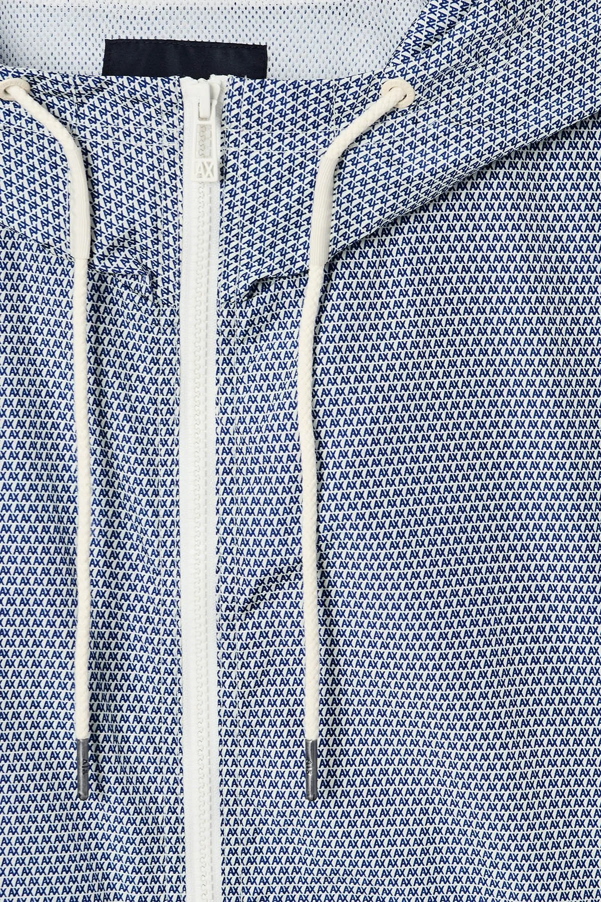 Armani Exchange Tamamı Logolu Regular Fit Kapüşonlu Erkek Ceket XM002260 AF15075 F1171 LACİVERT - 4