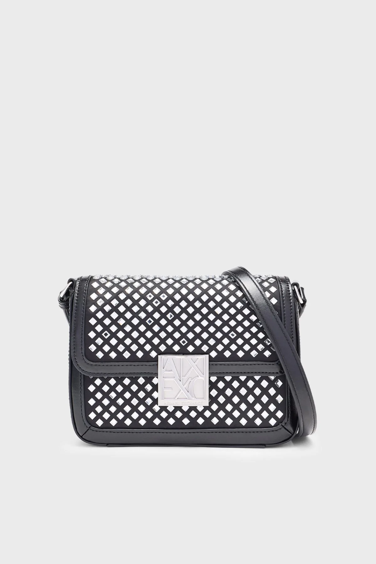 Armani Exchange Taşlı Ayarlanabilir Askılı Kadın Çanta XW003374 AF26449 MC009 Siyah - 1