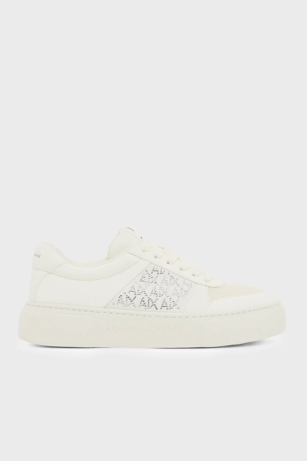 Armani Exchange Taşlı Logo Sneaker Bayan Ayakkabı XW002788 AF23057 U0011 BEYAZ - 1