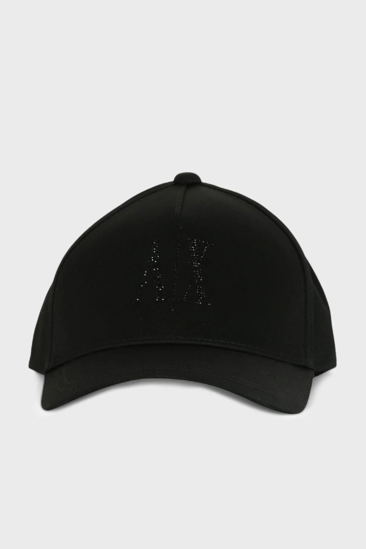 Armani Exchange Taşlı Logolu % 100 Pamuk Bayan Şapka XW000957 AF13846 UC001 SİYAH - 4